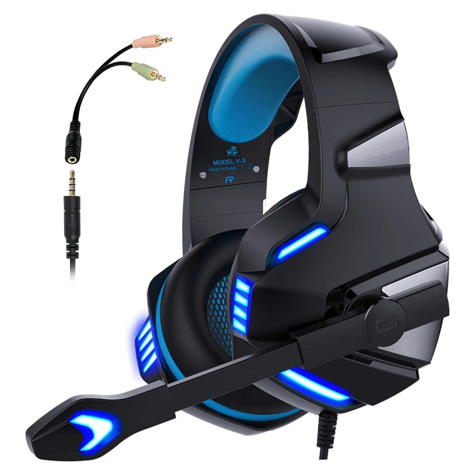 Auriculares Gaming Micolindun UM303 con Micrófono y Luz LED