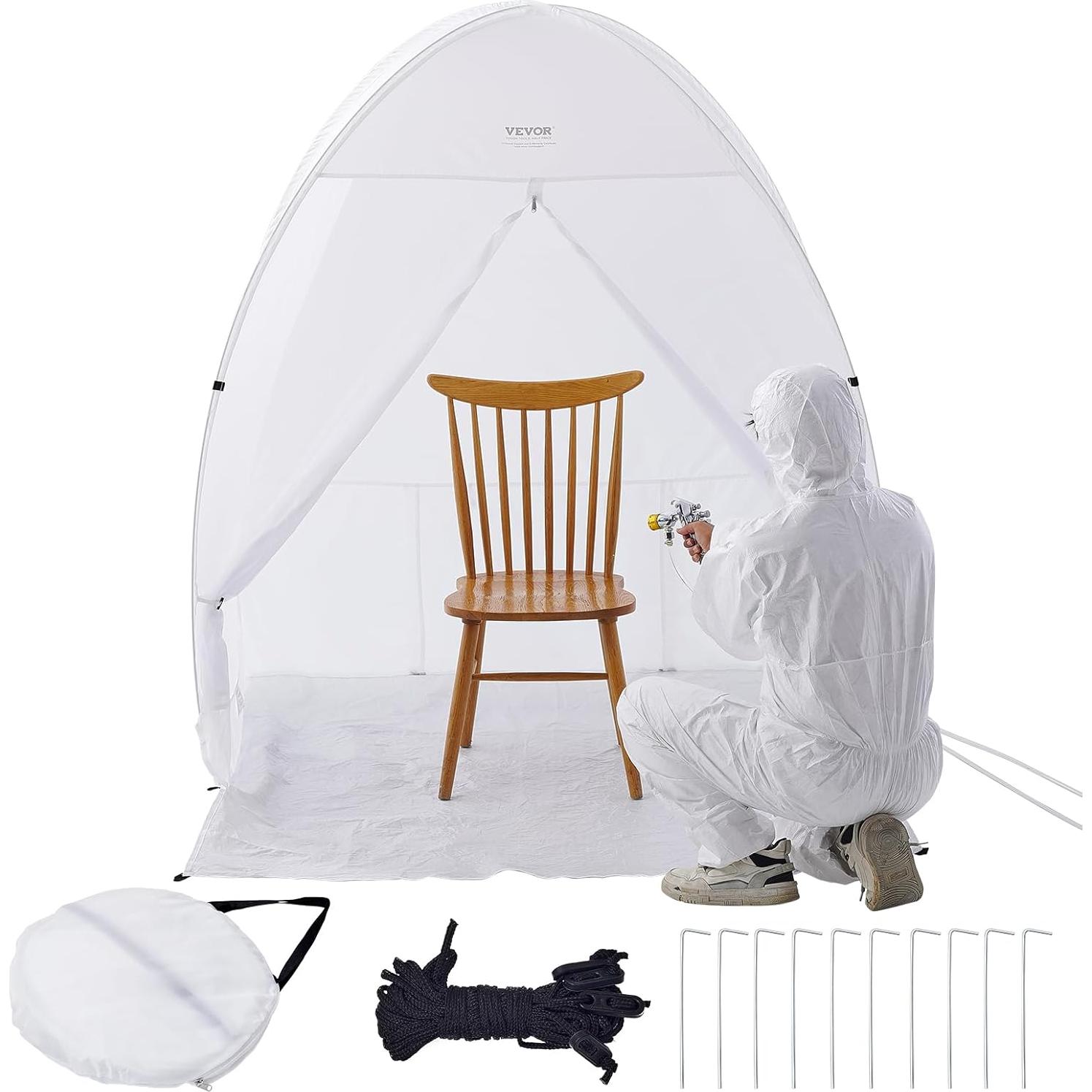 Tienda de Pintura VEVOR 152x152x178 cm Plegable con Suelo