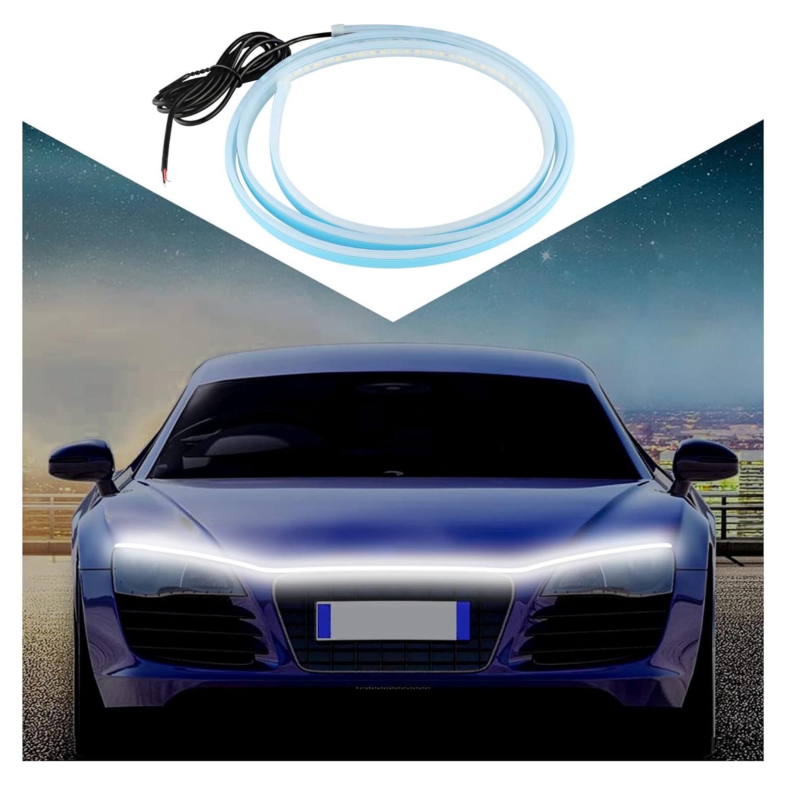 Tira de Luz LED para Coche CXCCOI 149.86 cm Blanca Impermeable