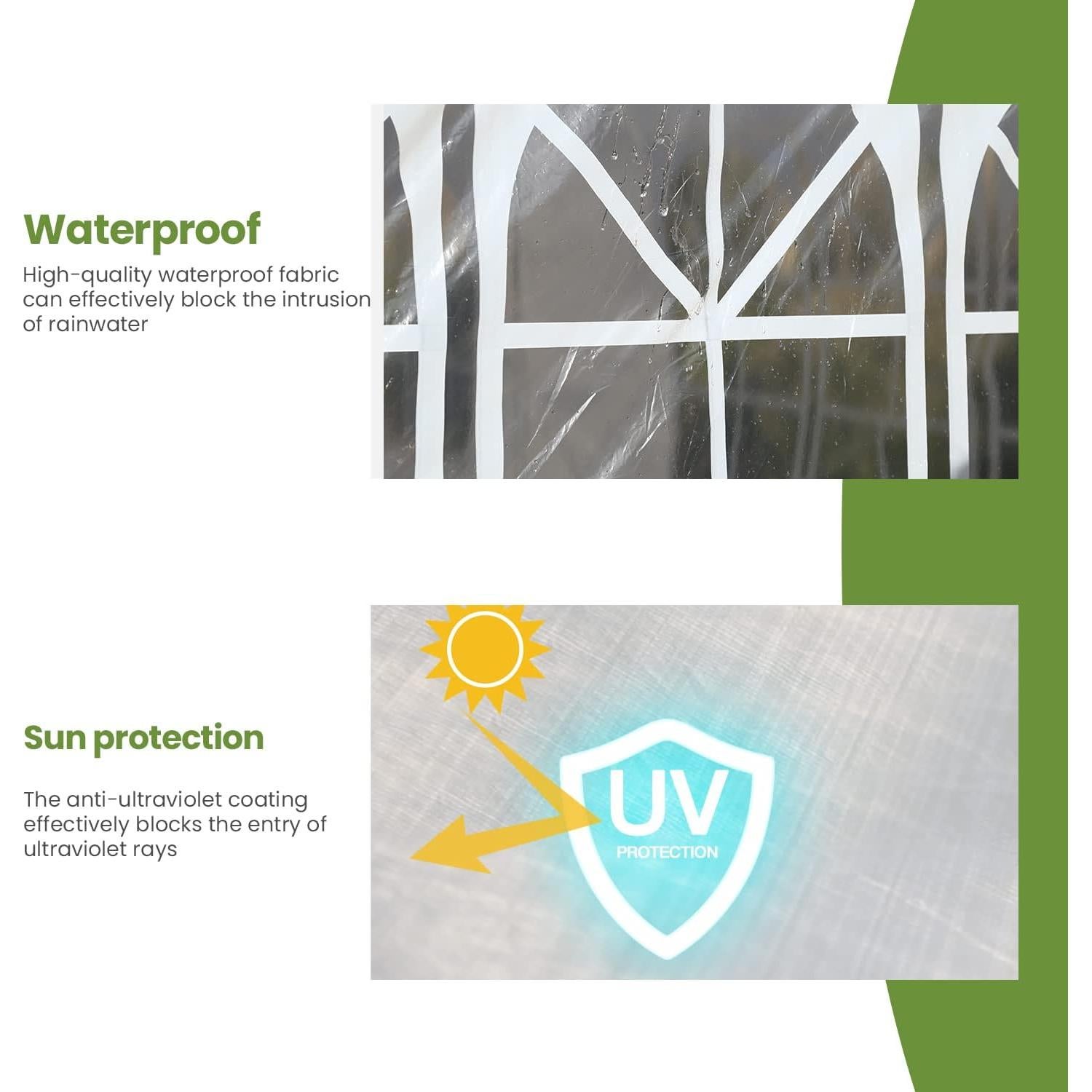 Carpa de Fiesta FDW 10x9 m Resistente para Eventos Blancas