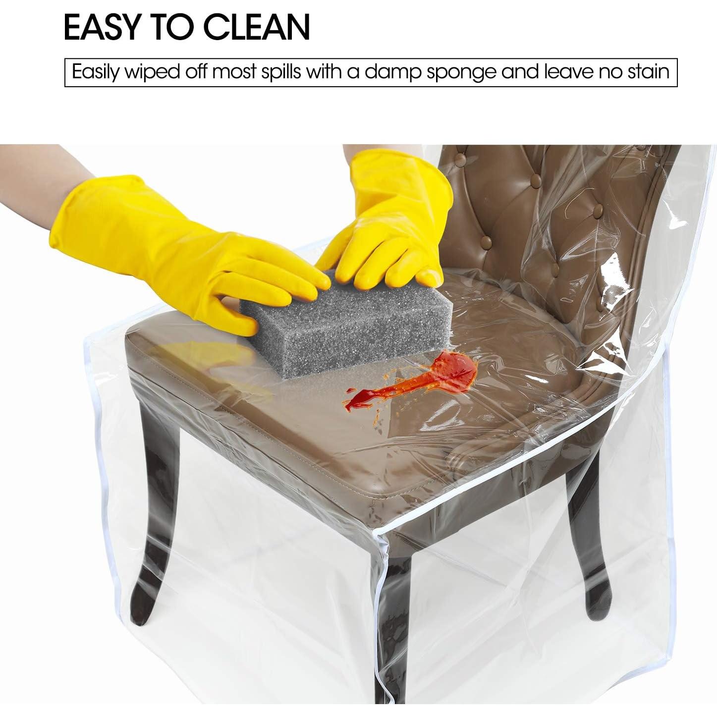 Funda de Silla Zipcase 4 Pcs PVC Impermeable 50,8x55,88 cm