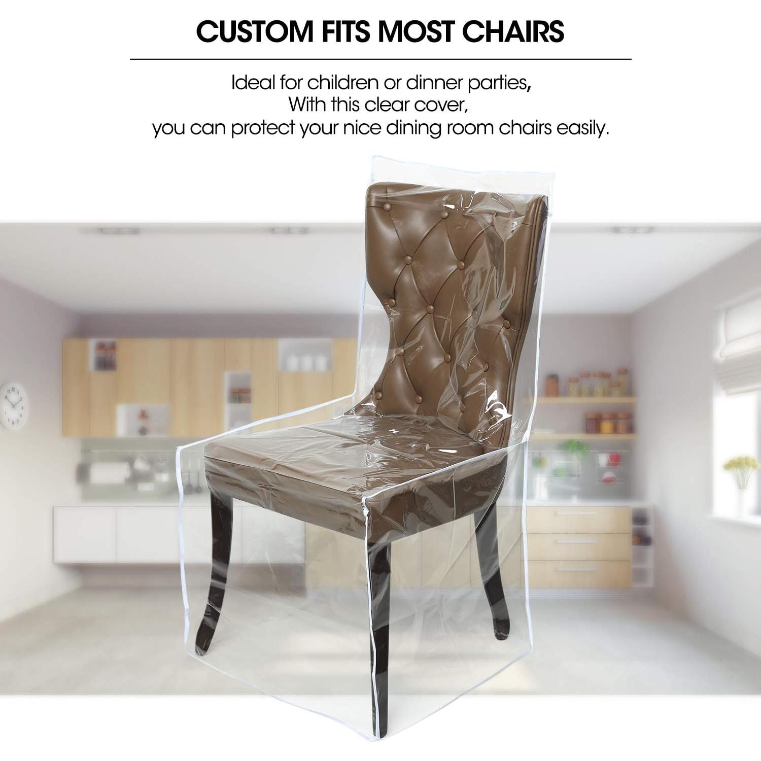 Funda de Silla Zipcase 4 Pcs PVC Impermeable 50,8x55,88 cm