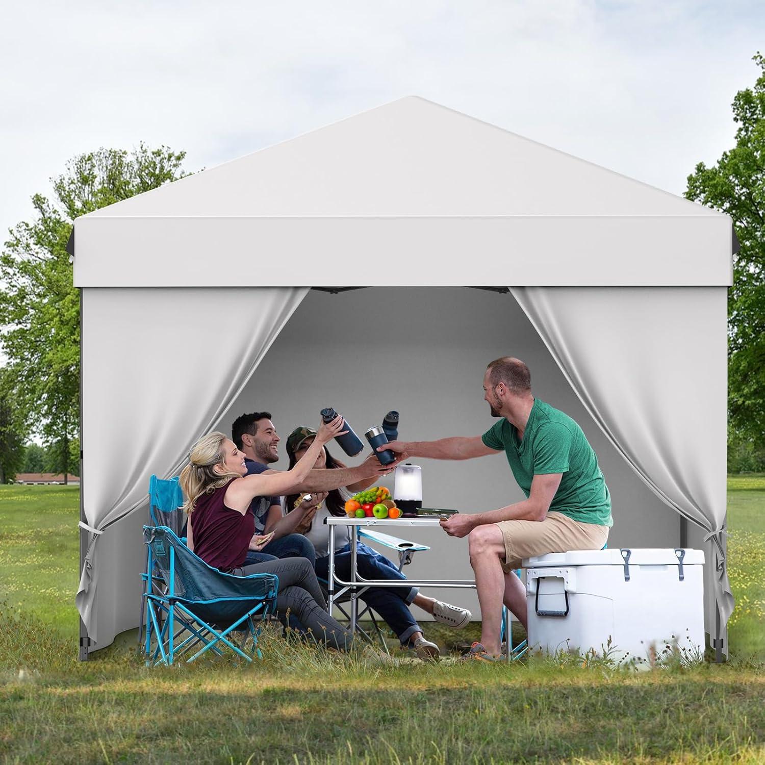 Carpa Pop Up GarveeTech 3x3m con 4 Paredes y Ventanas