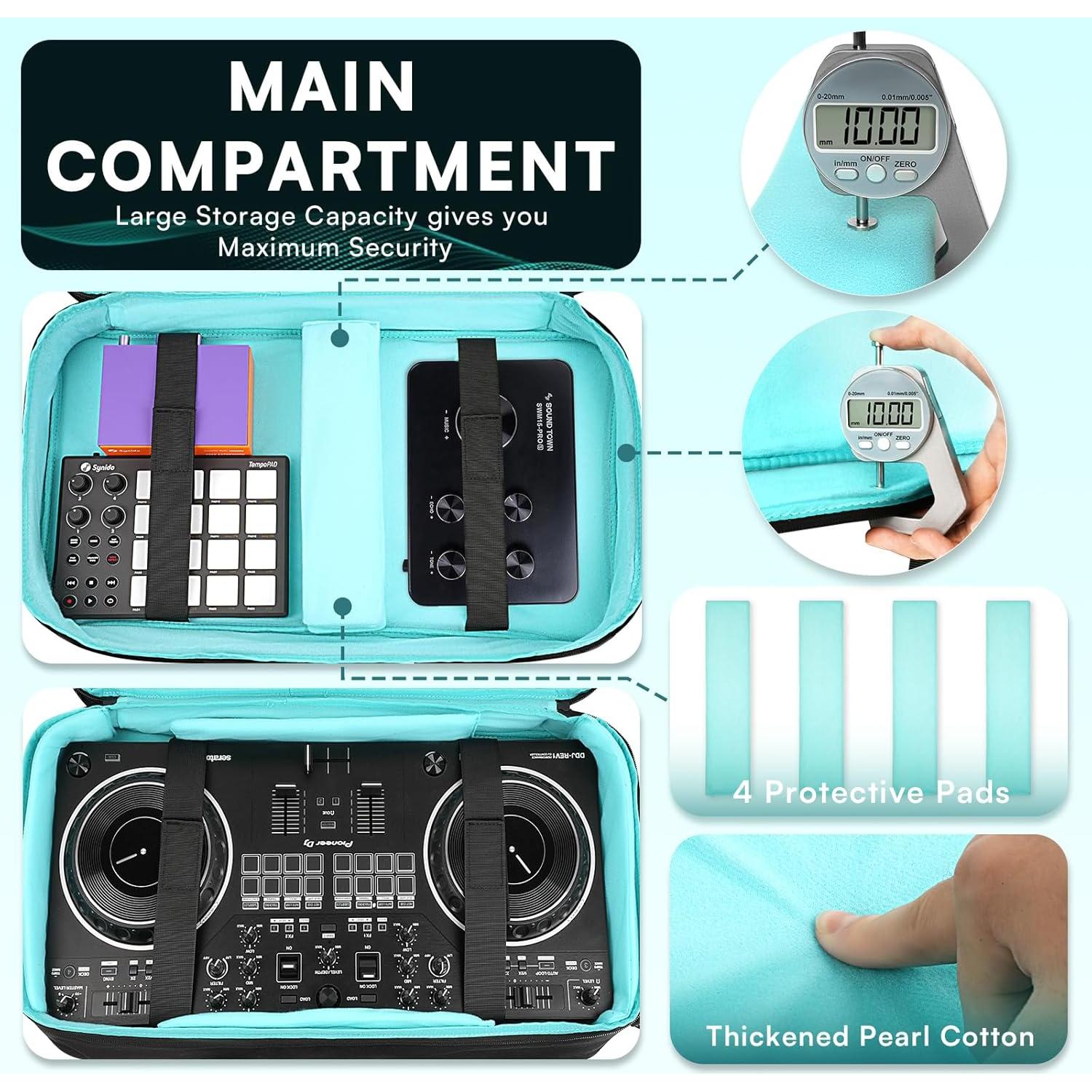 Bolsa DJ AUROTIER para DDJ-FLX4/200/400/REV1, 17.3"