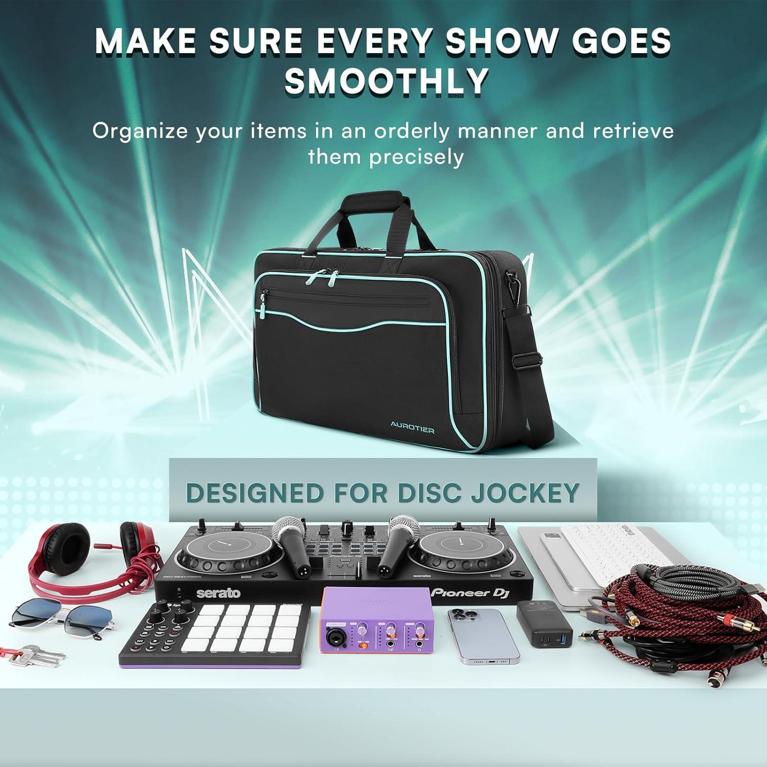 Bolsa DJ AUROTIER para DDJ-FLX4/200/400/REV1, 17.3"