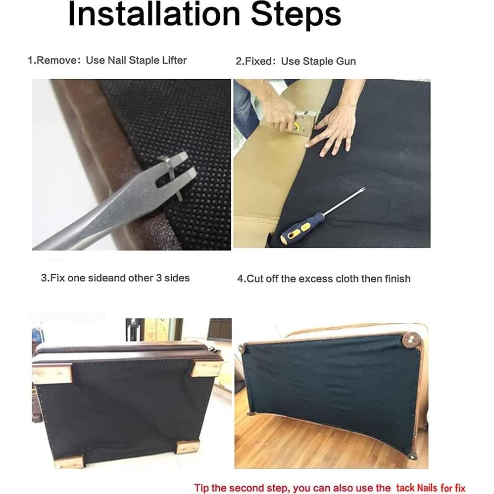 Funda de Cambric YLM1991 1m x 3m Negra para Muebles