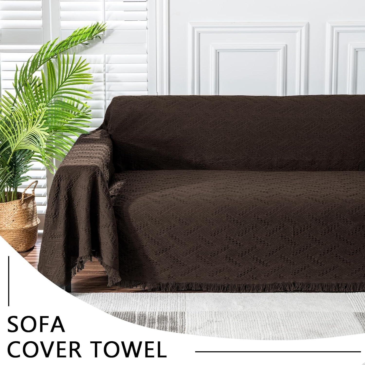 Funda de Sofá MEETSKY Mediana Chocolate Moderno 180x230cm