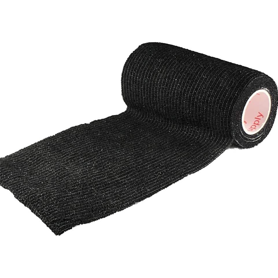 Cinta Vet Wrap Negra 2 Rollos 10.16 cm x 4.57 m Prairie Horse