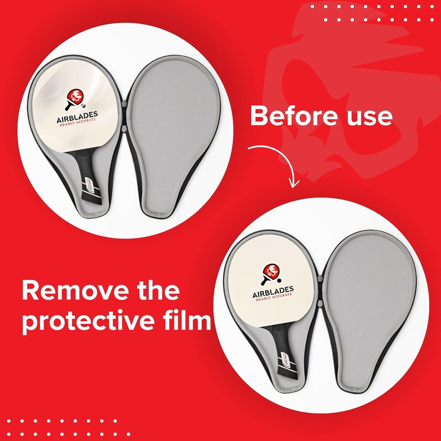 Paleta de Ping Pong AirBlades AB-5000 con Funda Dura