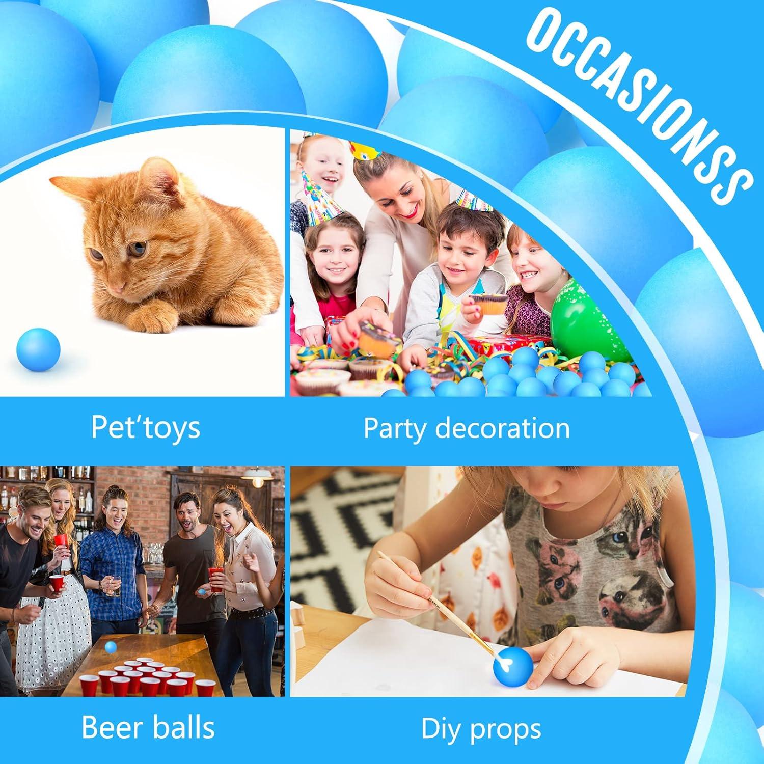 Hanaive 100 Pelotas de Tenis de Mesa 40mm Multicolores