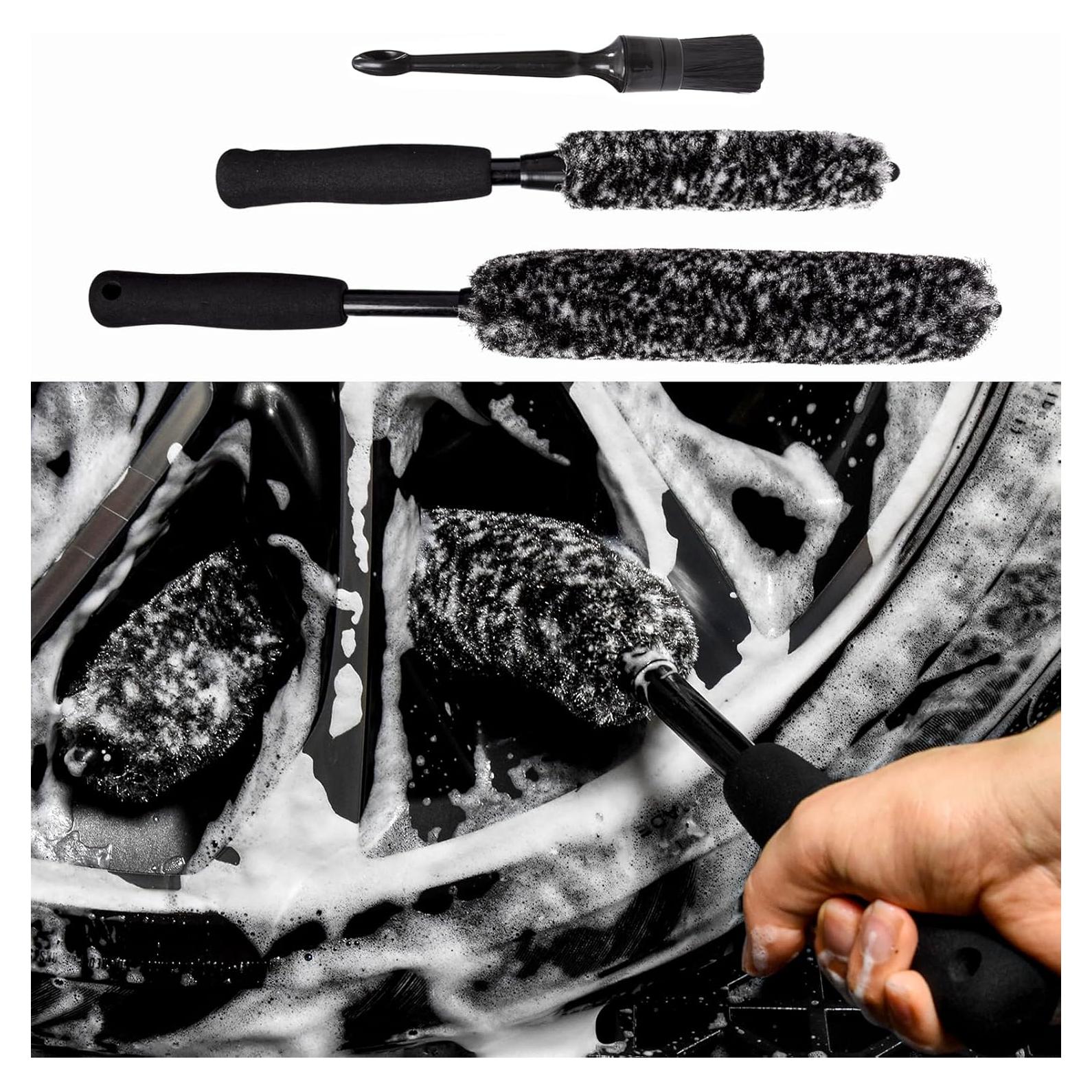 Cepillo Limpiador de Llantas bzczh - 3 Tamaños, Sin Metal