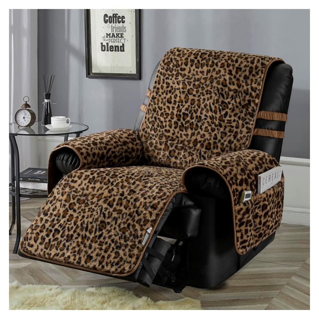 Funda Sillón Recliner STONECREST Leopardo 63.5 cm Antideslizante