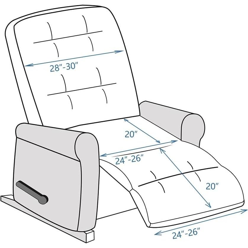 Funda Sillón Recliner STONECREST Leopardo 63.5 cm Antideslizante