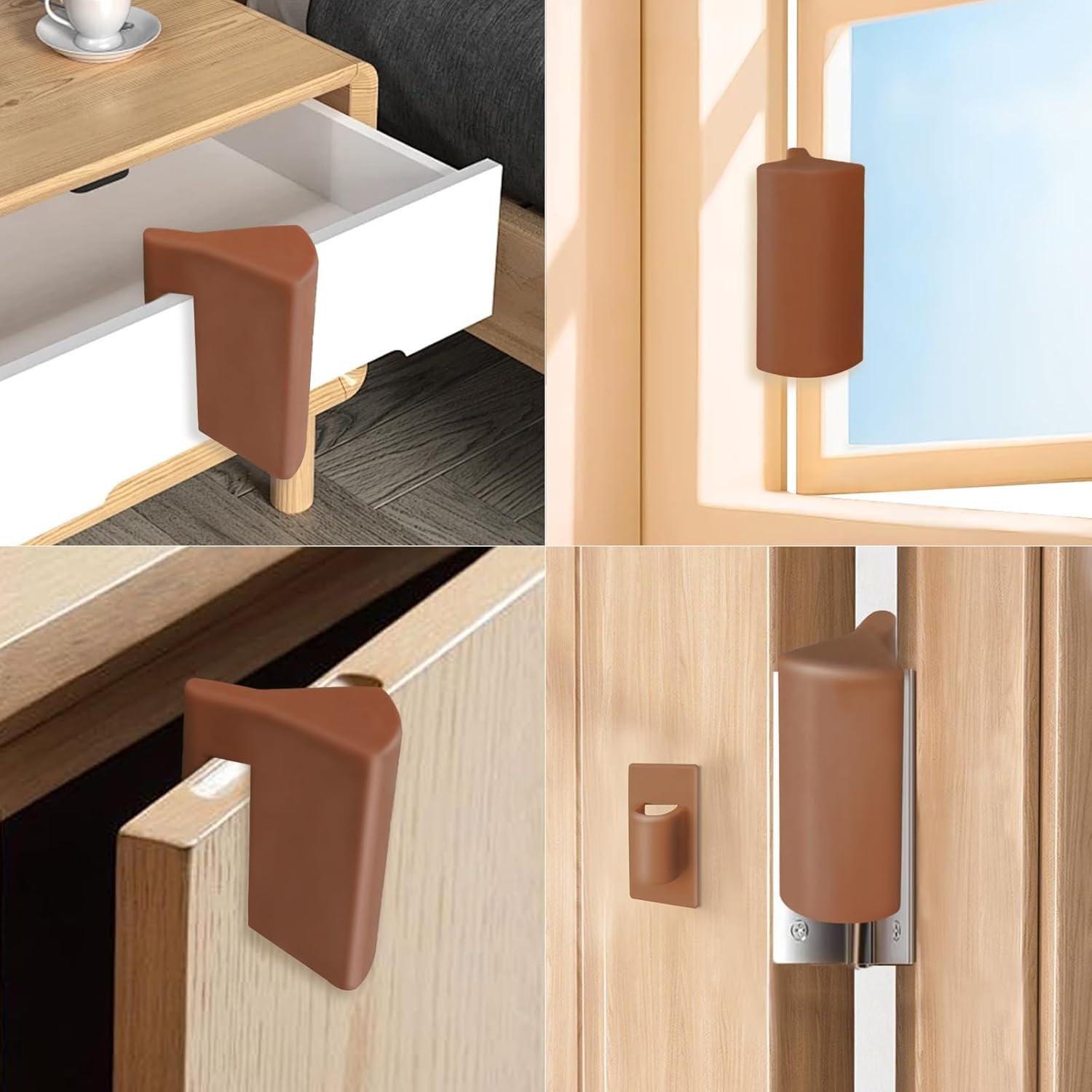 Tope de Puerta de Silicona WSIWZAI - Protección para Niños 2 Pcs