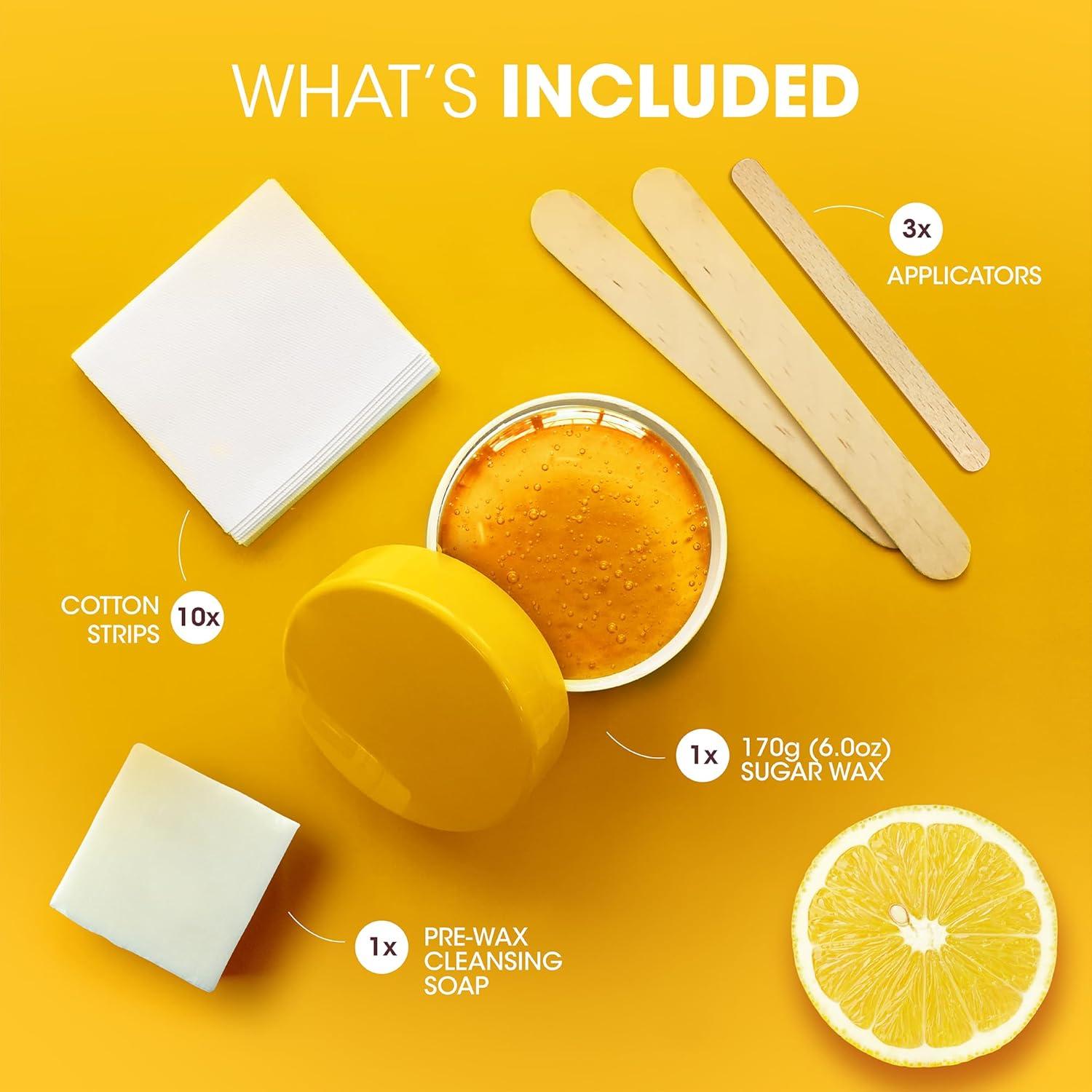 Kit de Cera de Azúcar Natural Nad's 170g Vegano Hipoalergénico