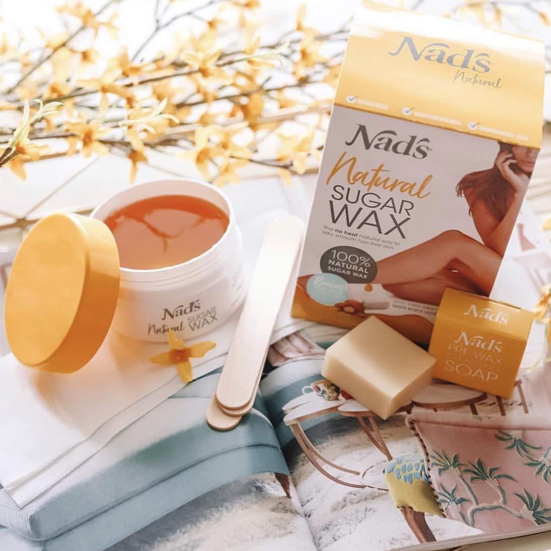 Kit de Cera de Azúcar Natural Nad's 170g Vegano Hipoalergénico