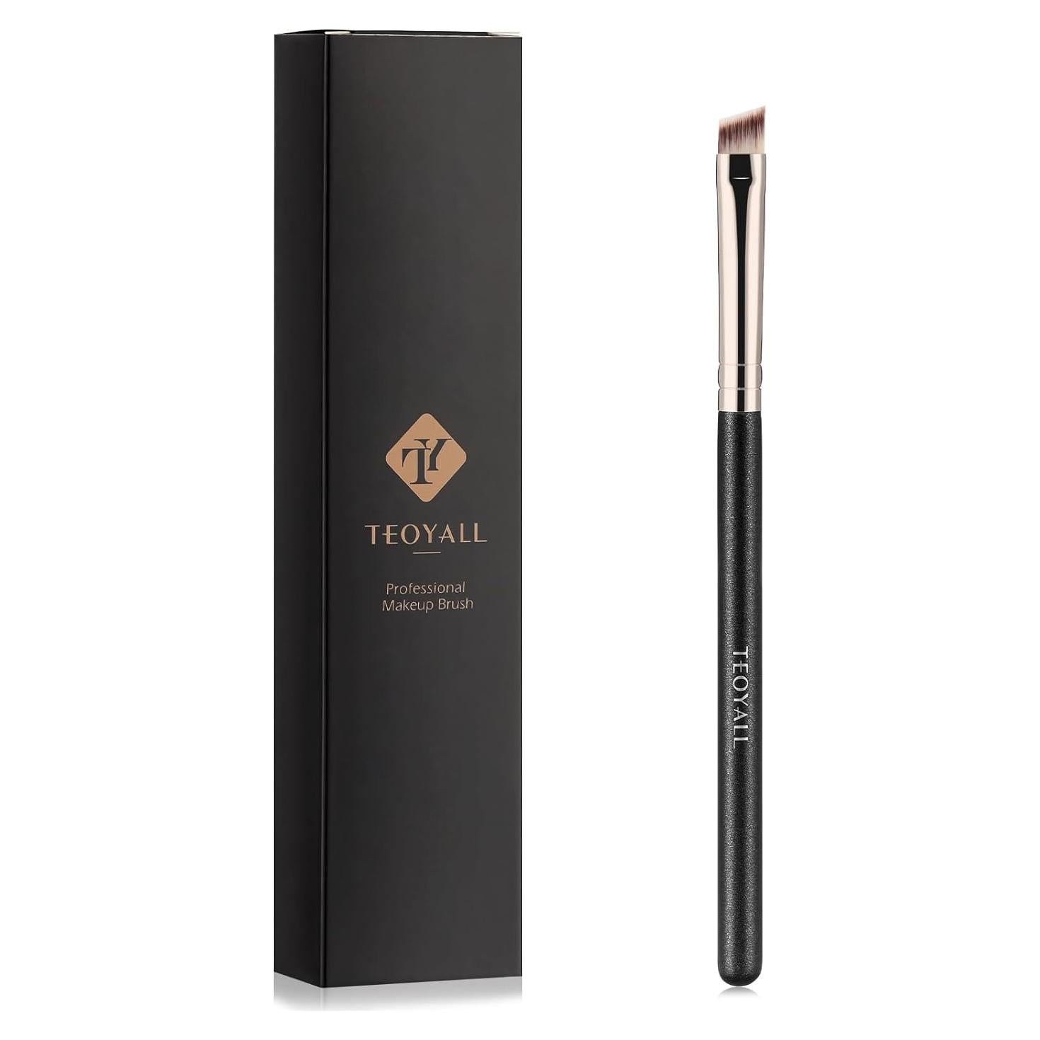 Pincel Delineador en Ángulo TEOYALL - Cerdas Sintéticas Suaves