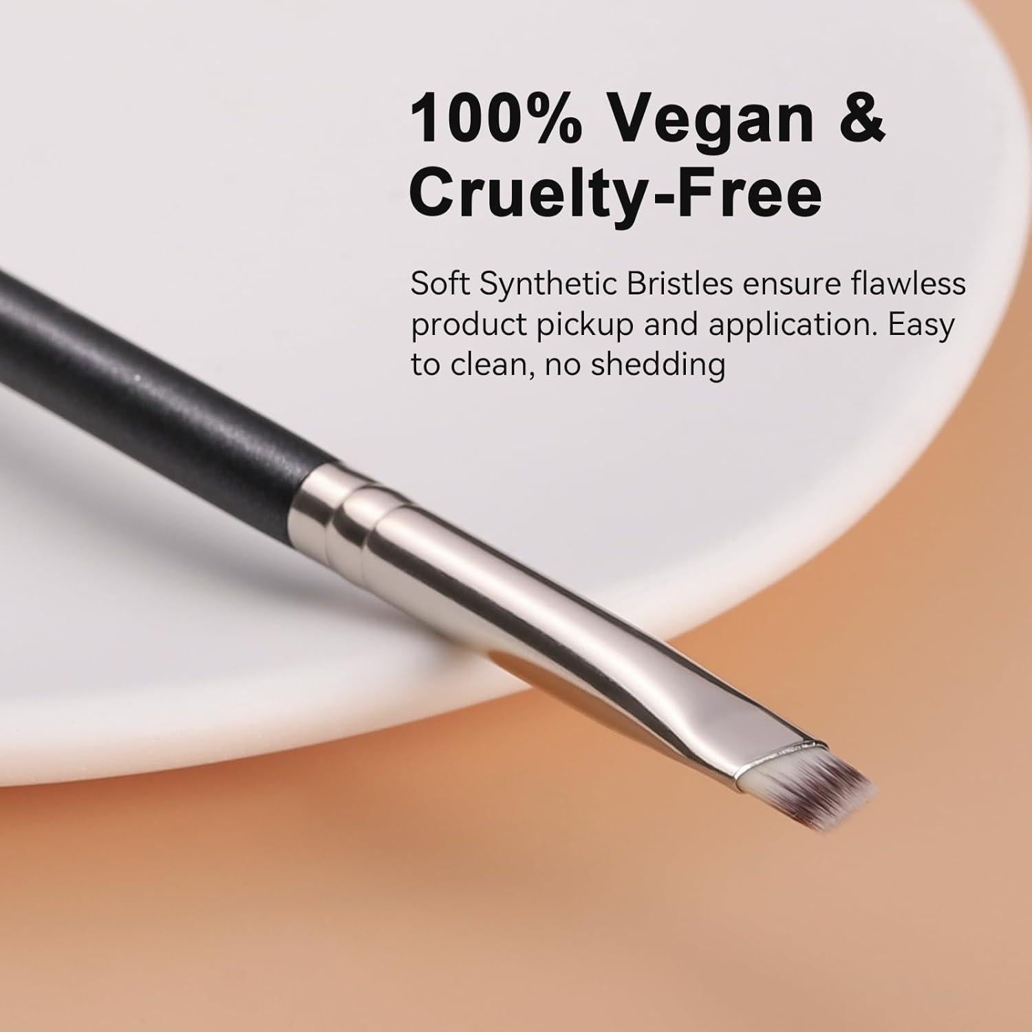 Pincel Delineador en Ángulo TEOYALL - Cerdas Sintéticas Suaves