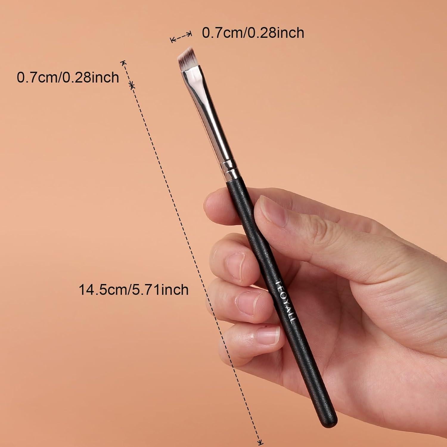 Pincel Delineador en Ángulo TEOYALL - Cerdas Sintéticas Suaves