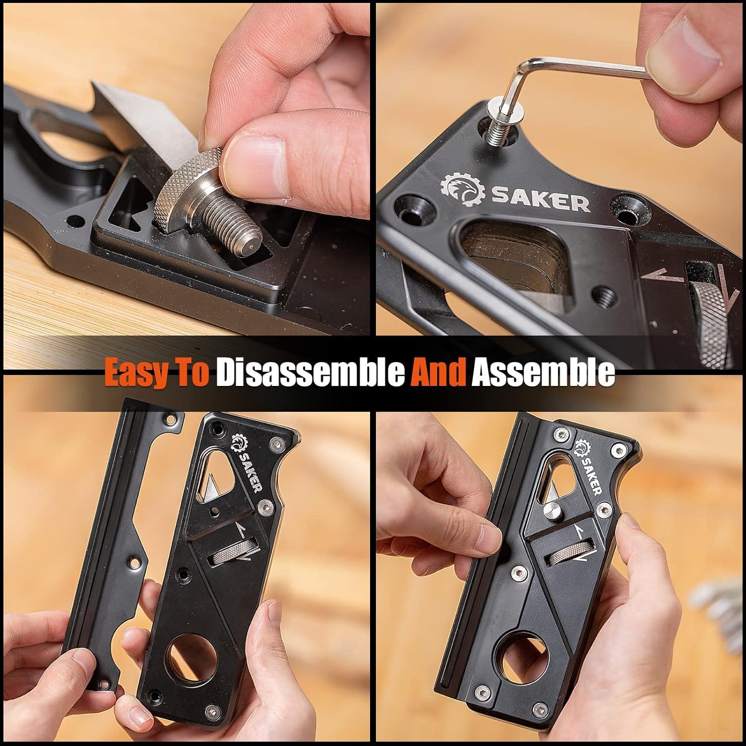 Planificador de Chaflán Saker 6 Cabezas Corte Negro