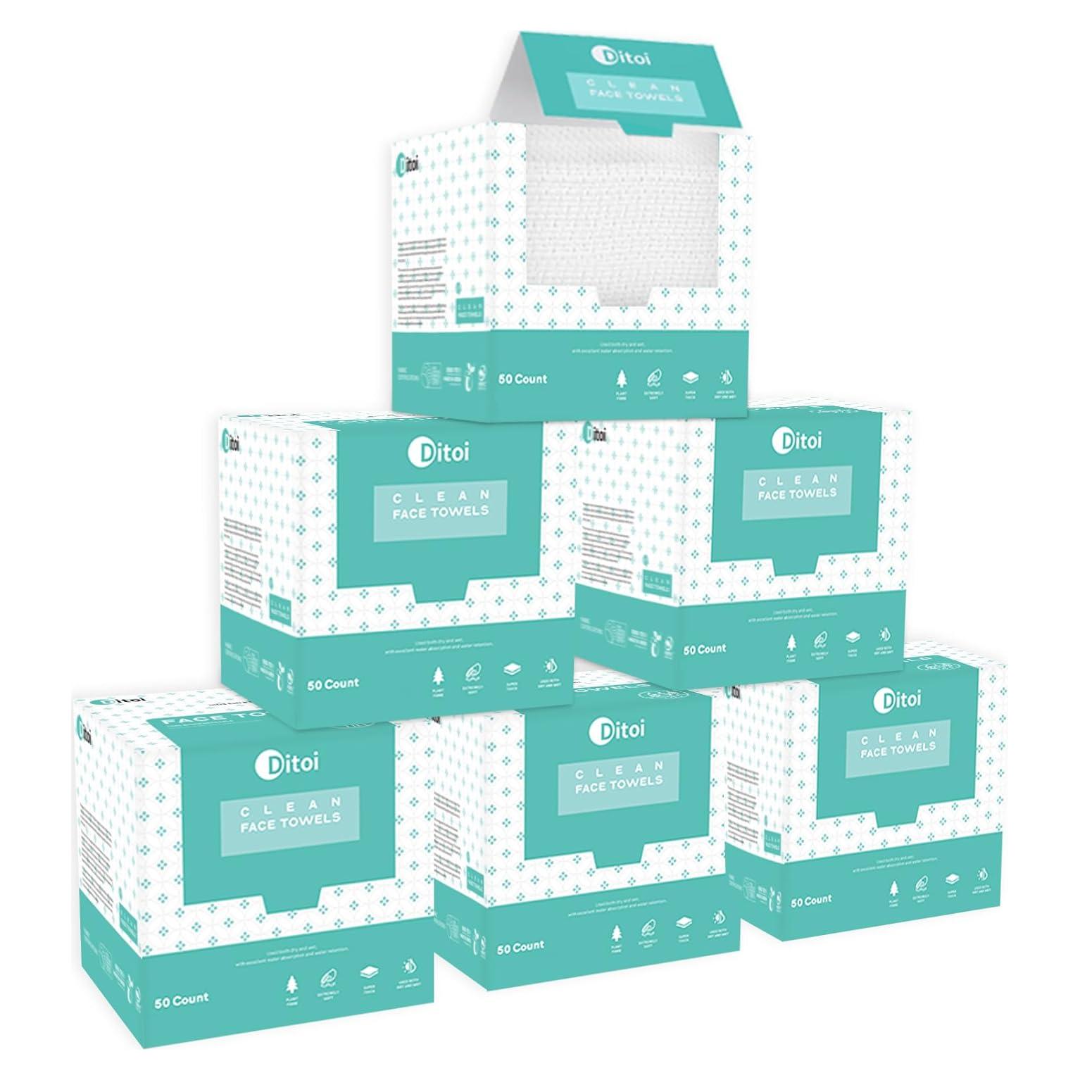 Toallas Faciales Desechables Ditoi XL 300 Unidades 25.4x30.5cm