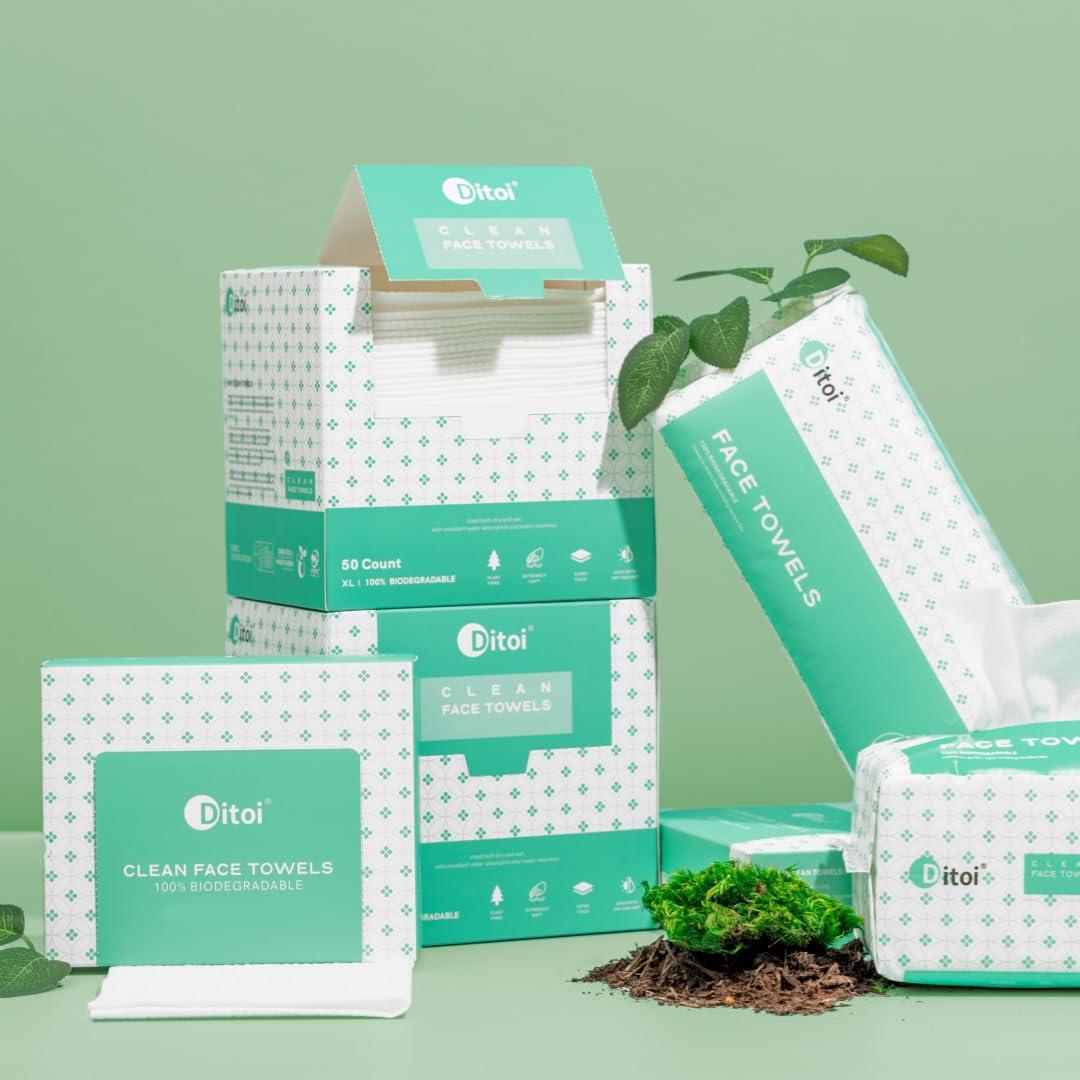 Toallas Faciales Desechables Ditoi XL 300 Unidades 25.4x30.5cm