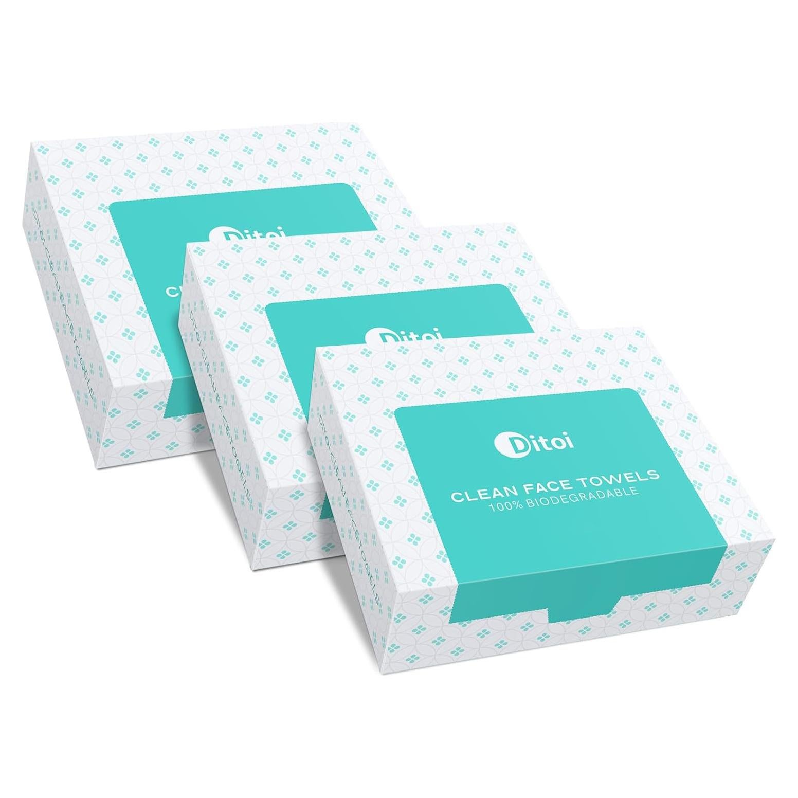 Toallas Faciales Desechables Ditoi 45 Unidades 25.4x30.5cm