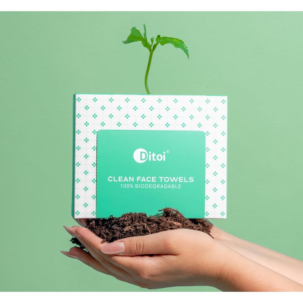 Toallas Faciales Desechables Ditoi 25.4x30.5 cm Ultra Suaves 45 Pzas