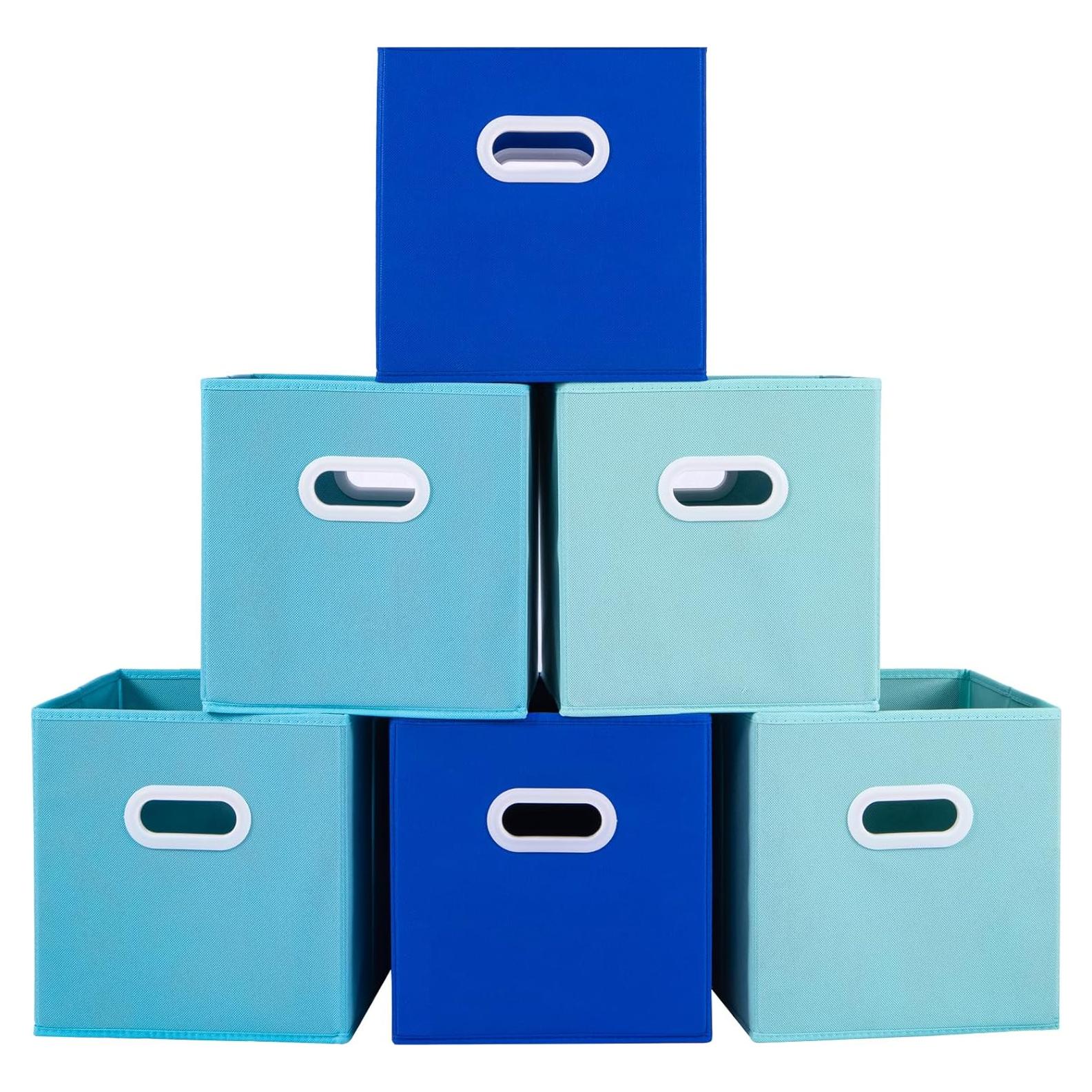 Cajas de Almacenamiento Plegables Stero 27x27x28 cm Juego de 6