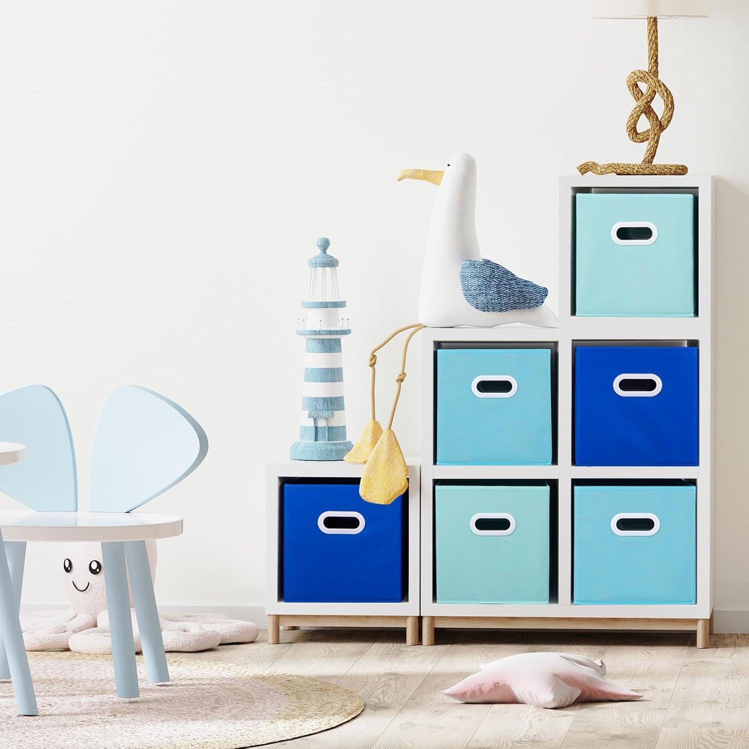 Cajas de Almacenamiento Plegables Stero 27x27x28 cm Juego de 6