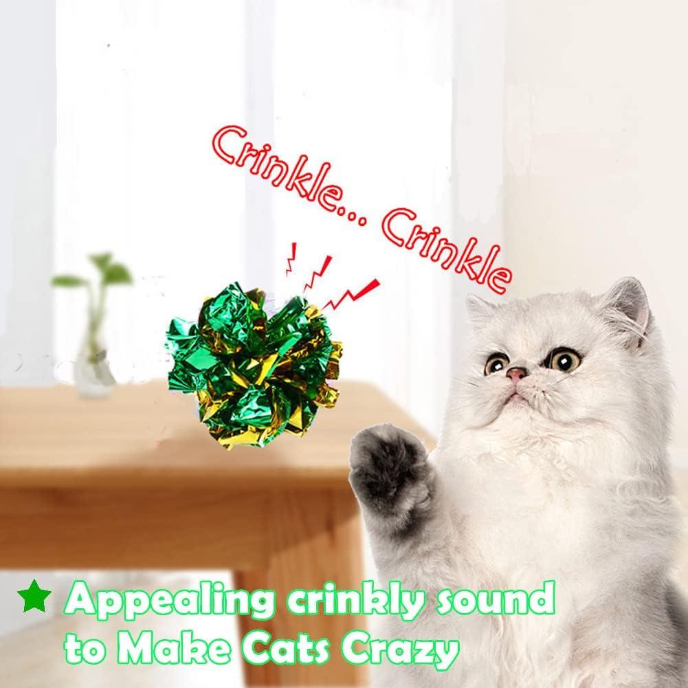 Bolas Crinkle para Gatos PETFAVORITES 2" Paquete de 24