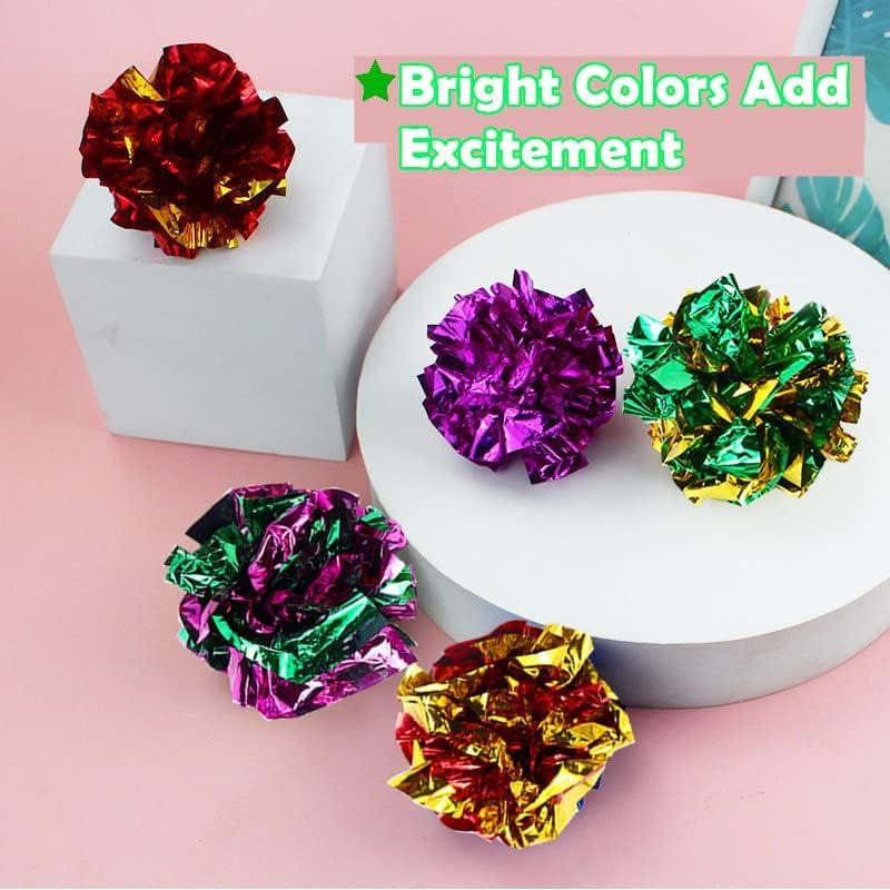 Bolas Crinkle para Gatos PETFAVORITES 2" Paquete de 24