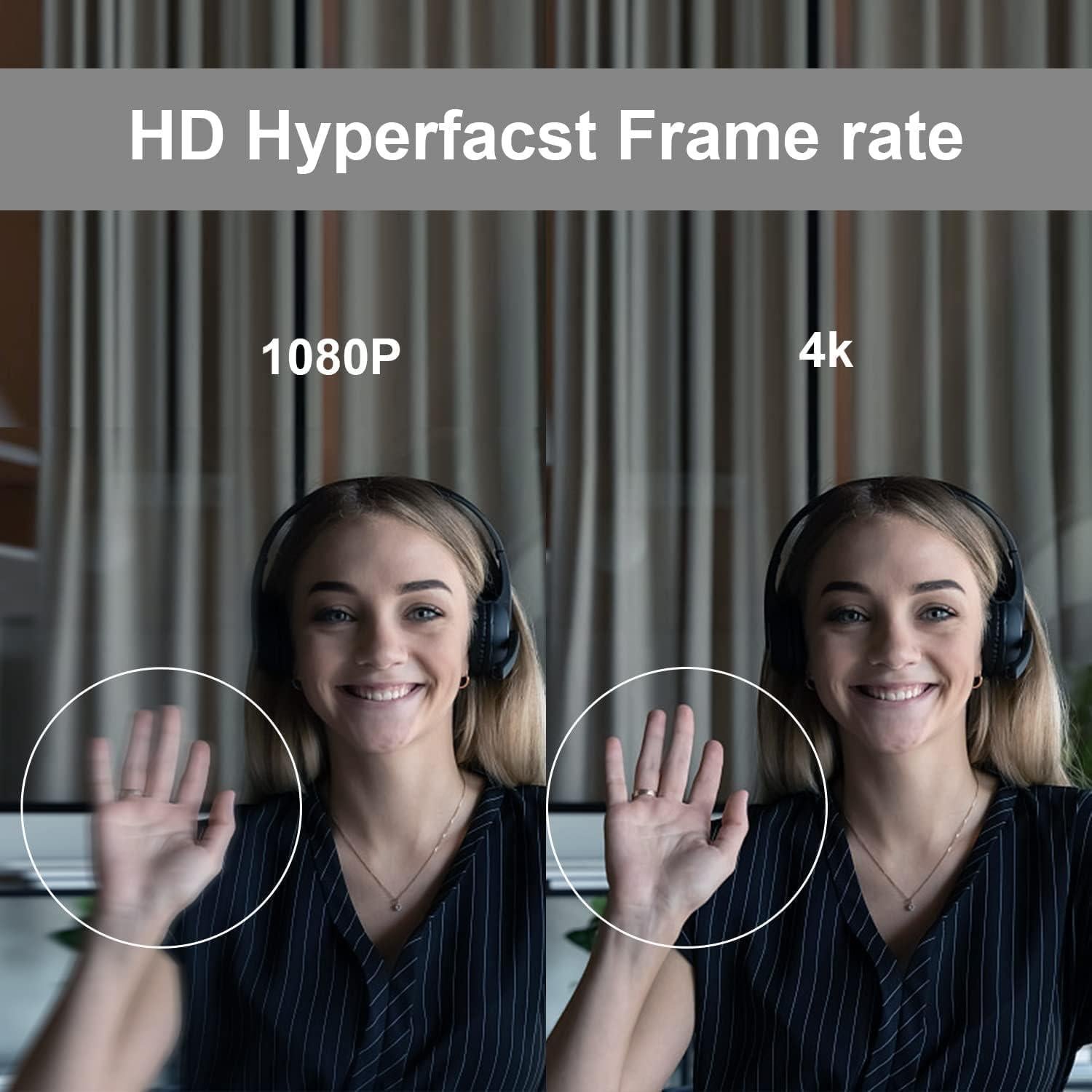 Cámara Web 4K TONGVEO con Micrófono y Altavoz Integrados