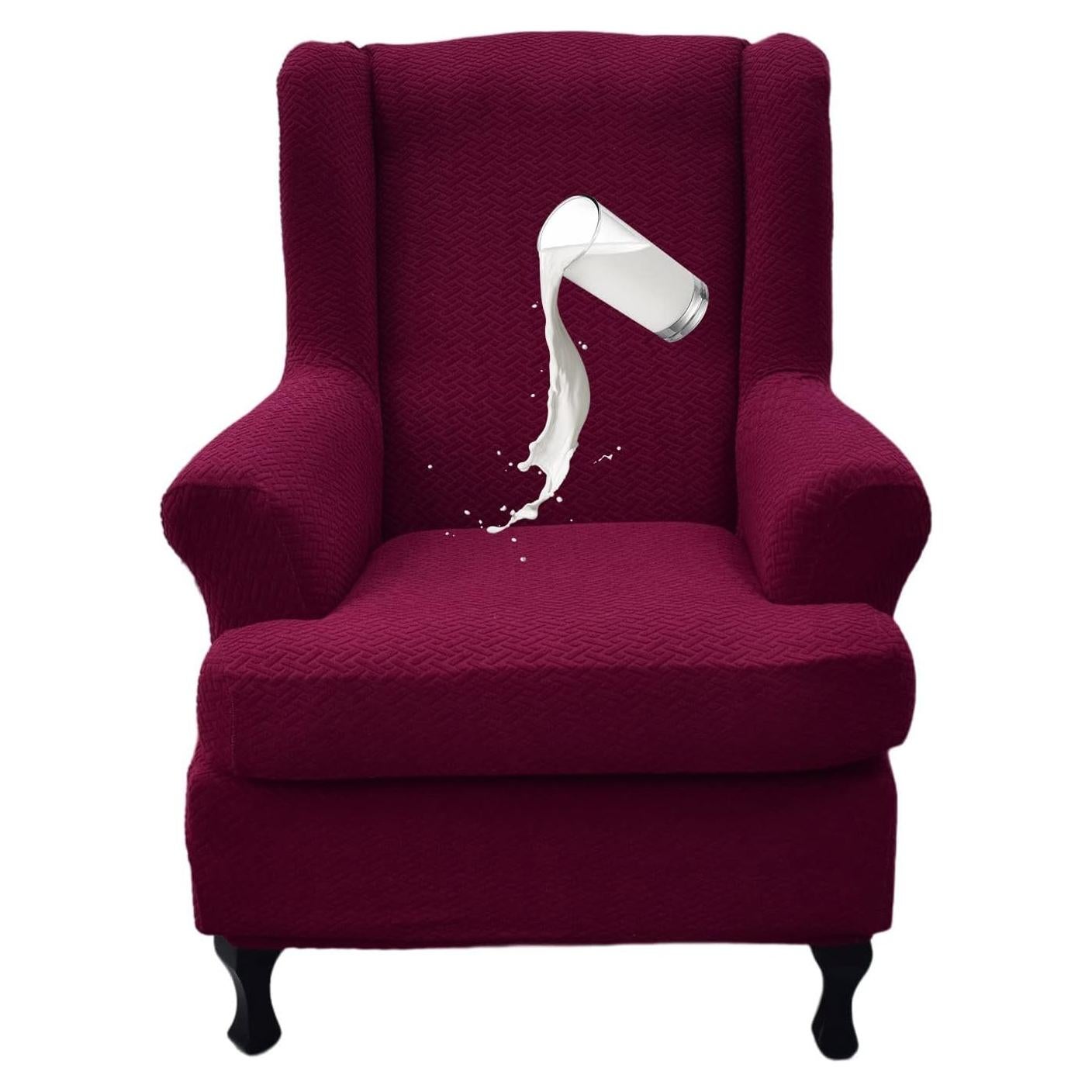 Fundas Impermeables CRFATOP para Sillones con Alas 2 Piezas