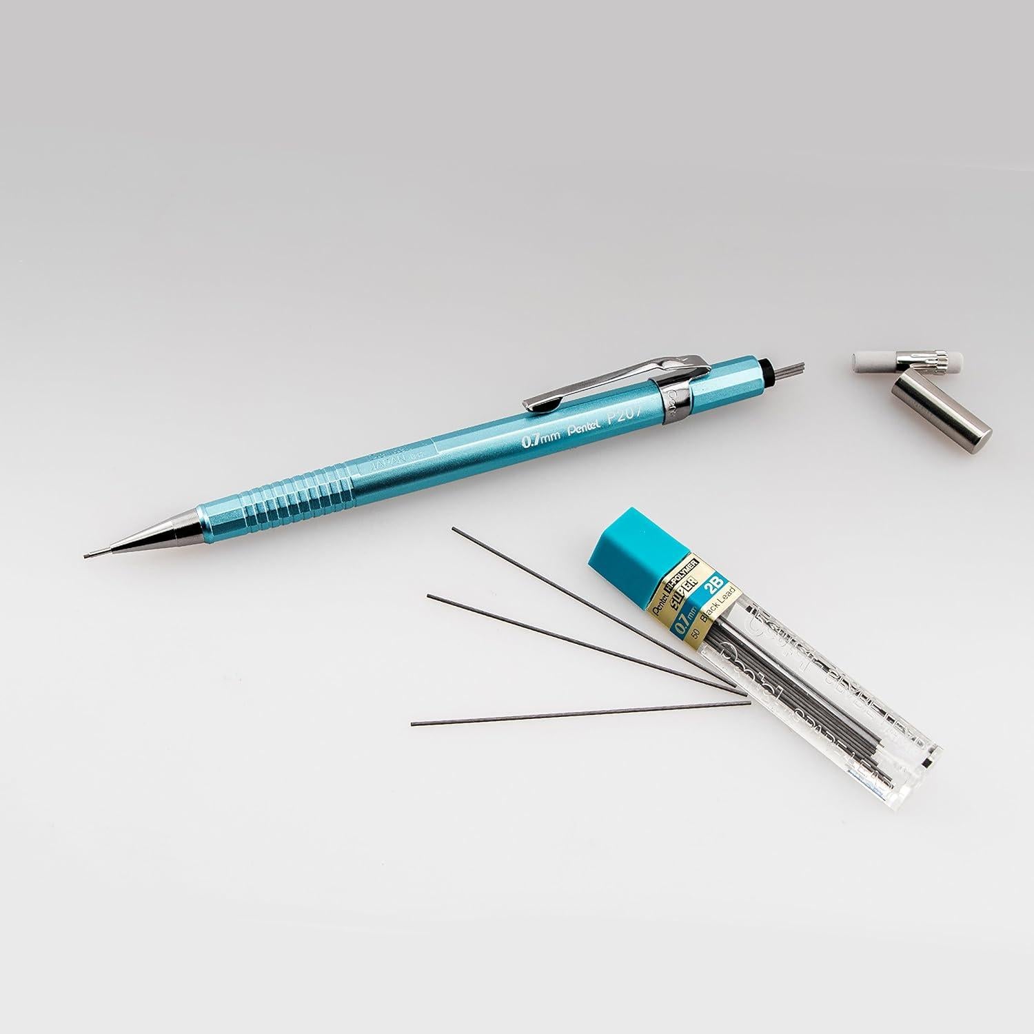 Lápiz Mecánico Pentel P207MBP3M 0.7 mm 3 Unidades Variadas