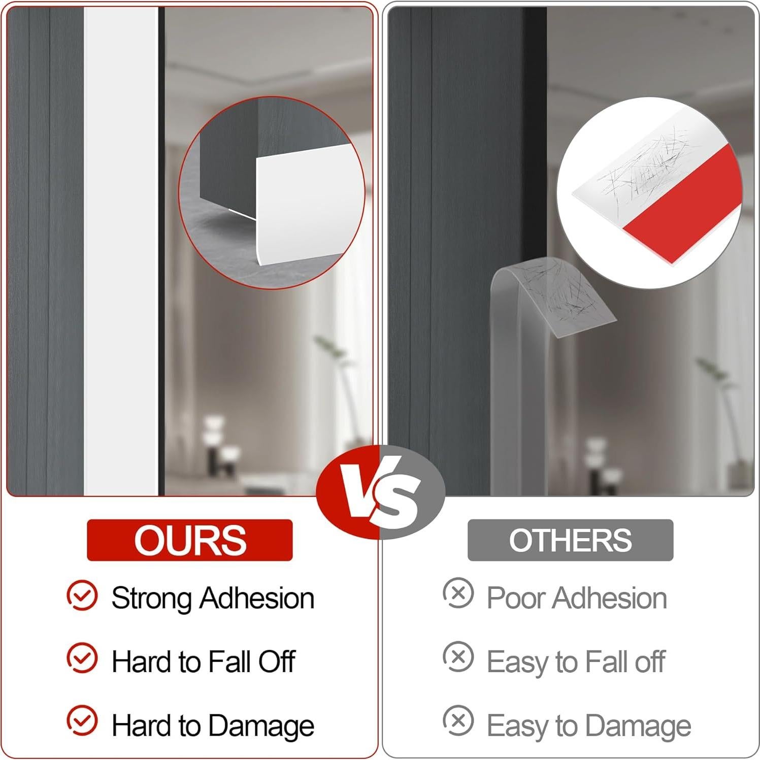 Tapón de Draft MYFAMIREA Silicona Blanco 5cm x 14.9m Autoadhesivo