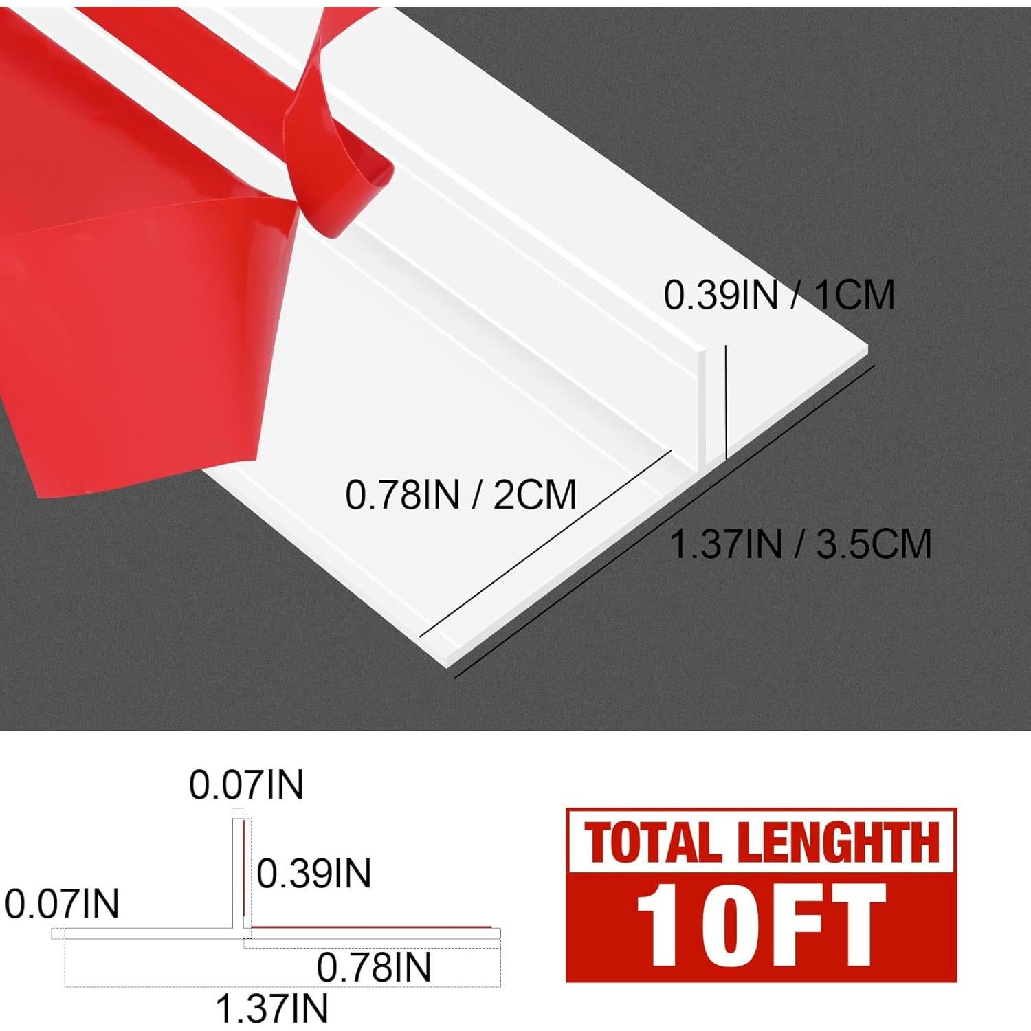 Tapón de Draft MYFAMIREA 3.48CM x 3.05M Silicona Blanco