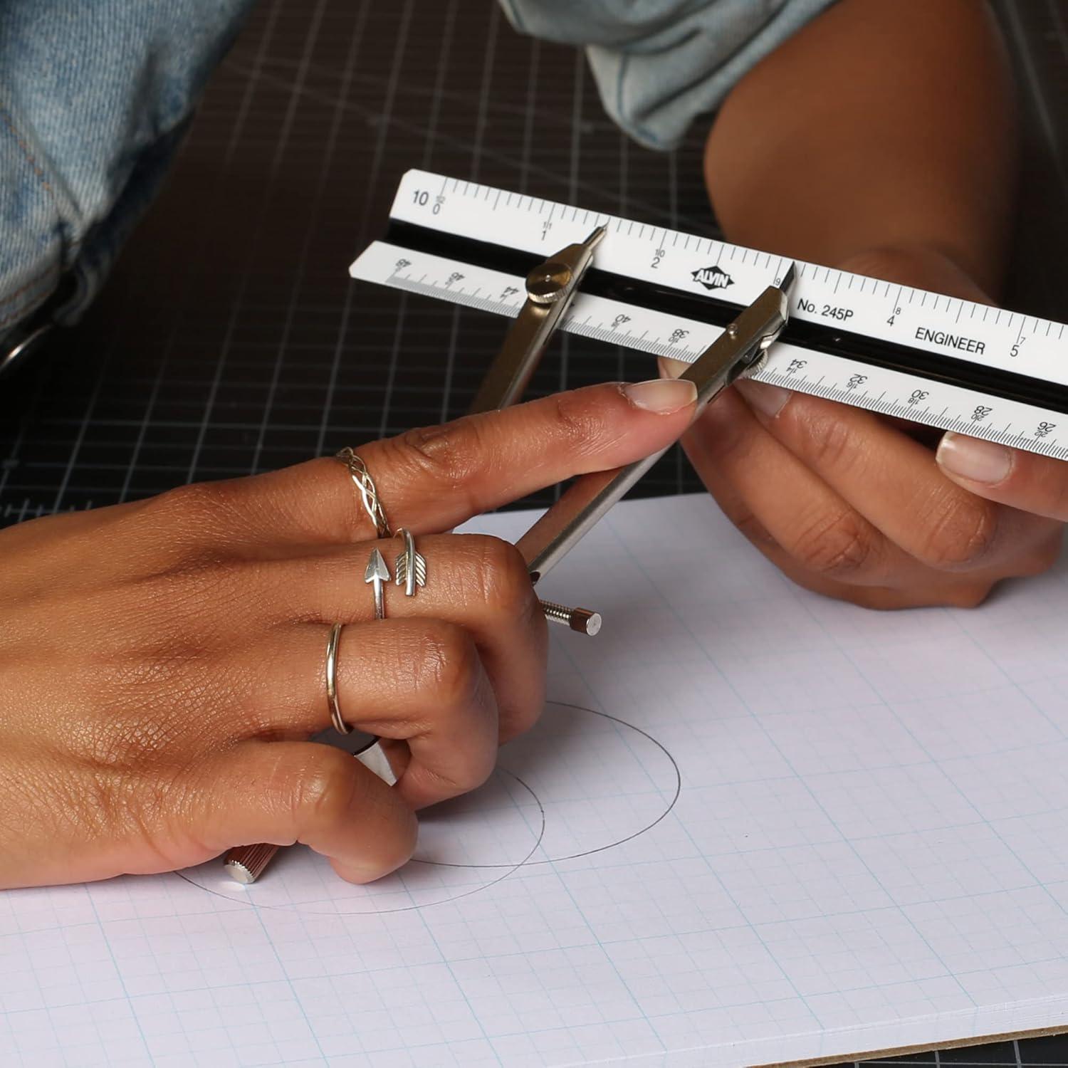 Compás ALVIN Tradicional Master Bow 15 cm Ideal para Dibujo