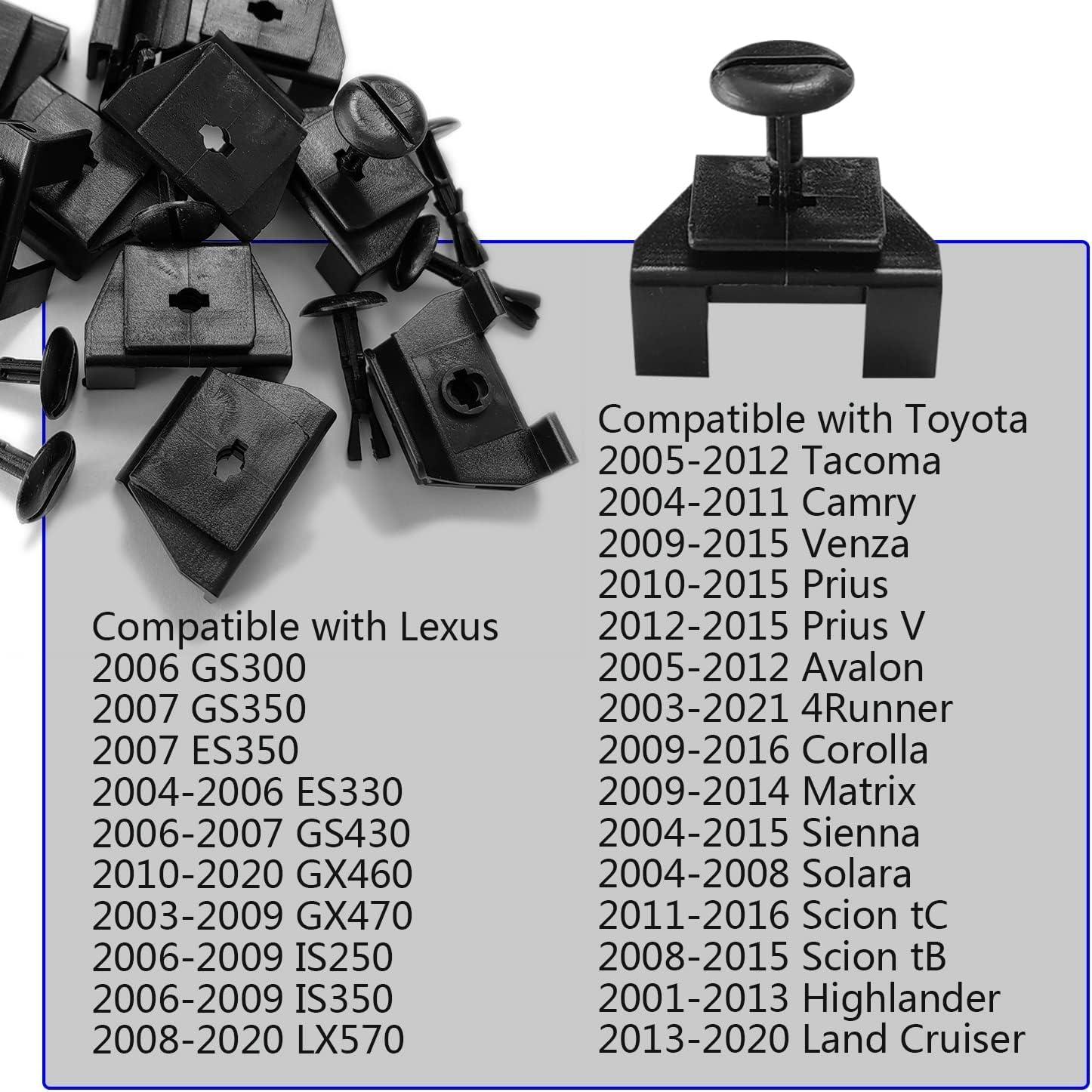 20 Clips de Cubierta de Parachoques Toyota Lexus TOPCNOEM