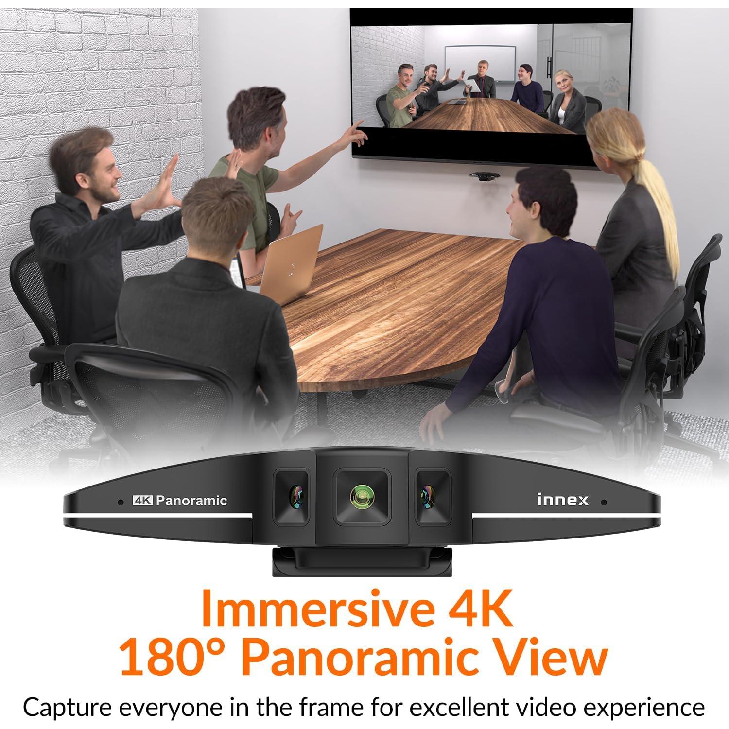 Cámara Web Innex C831 4K 180° con Micrófono y AI