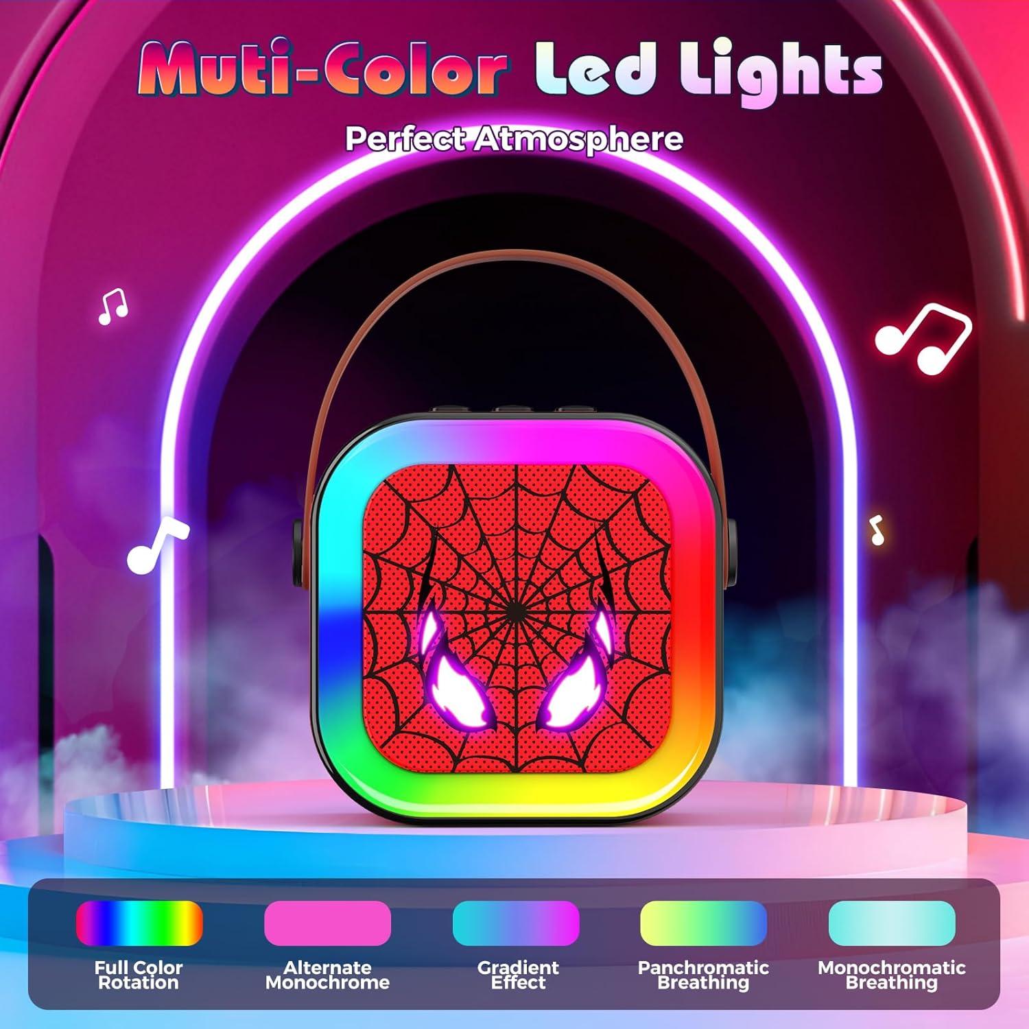 Máquina de Karaoke Mini LED JovialToyz para Niños 3-12 Años