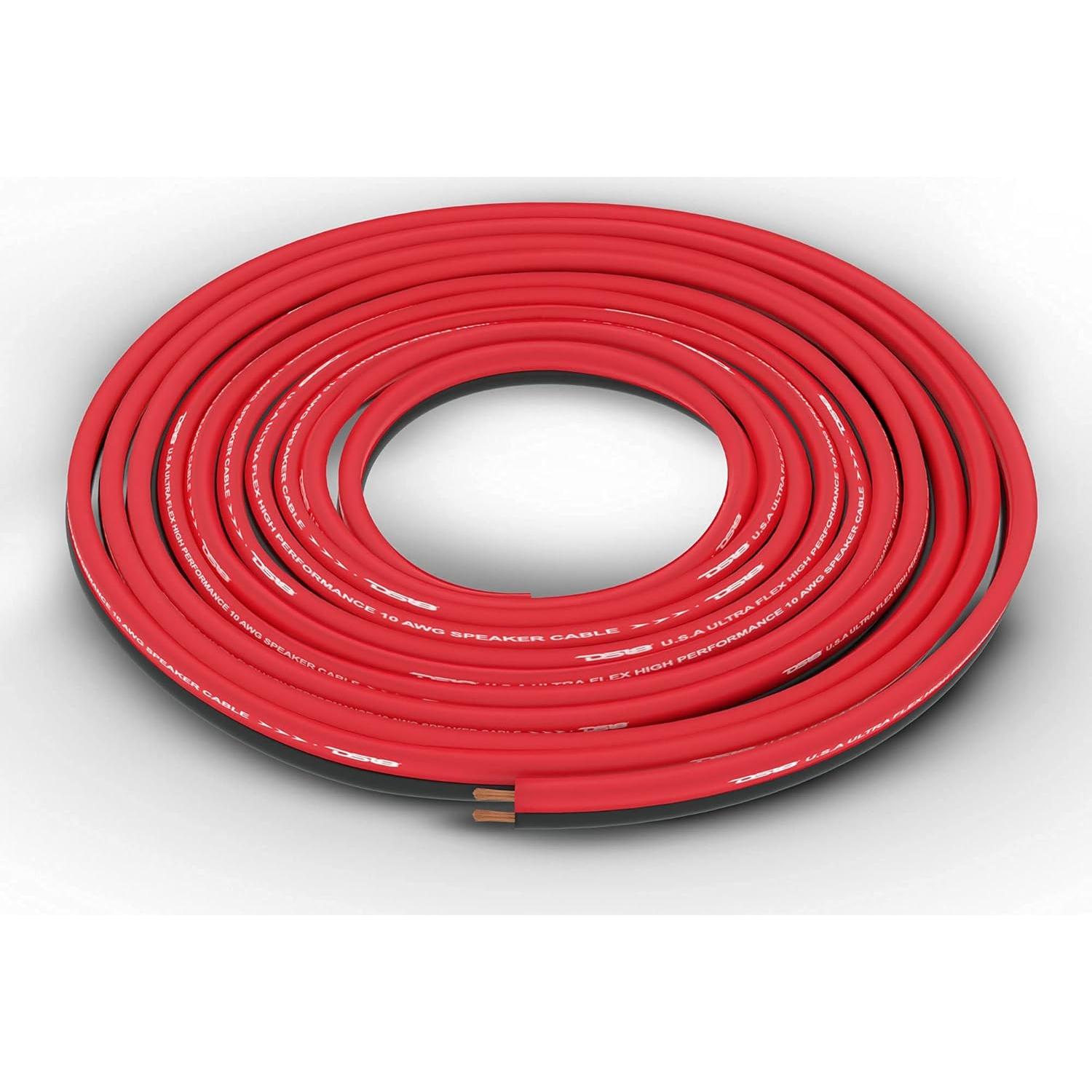 Cable de Altavoz DS18 16GA 30.48m Ultra Flexible Rojo Negro