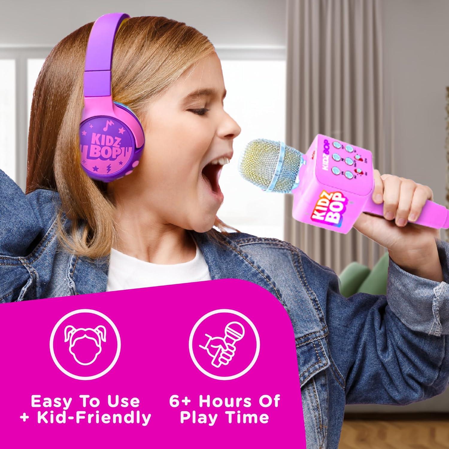 Micrófono Karaoke Move2Play Kidz Bop Rosa 6h Batería
