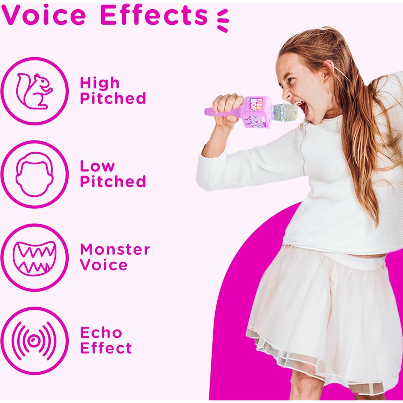 Micrófono Karaoke Move2Play Kidz Bop Rosa 6h Batería