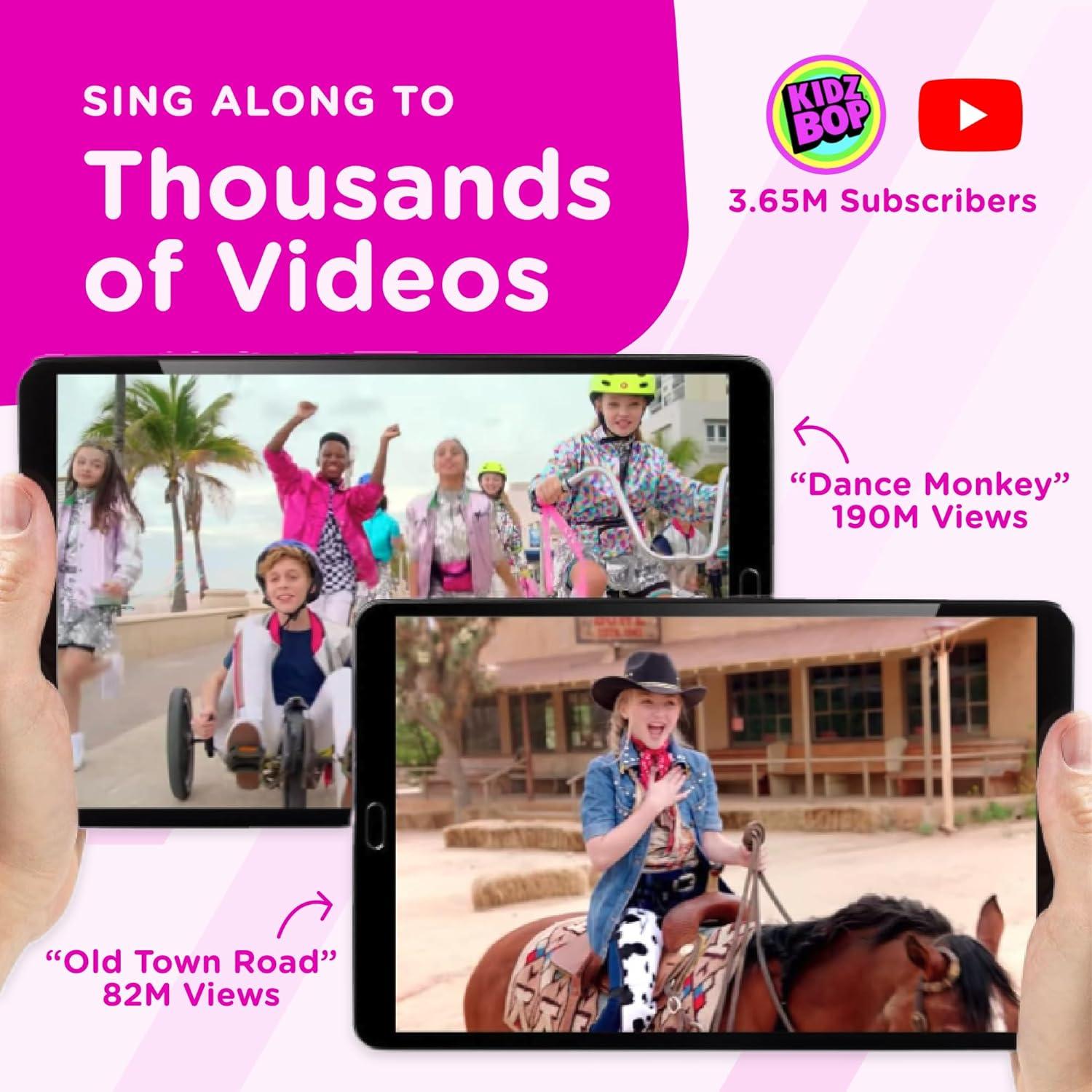 Micrófono Karaoke Move2Play Kidz Bop Rosa 6h Batería