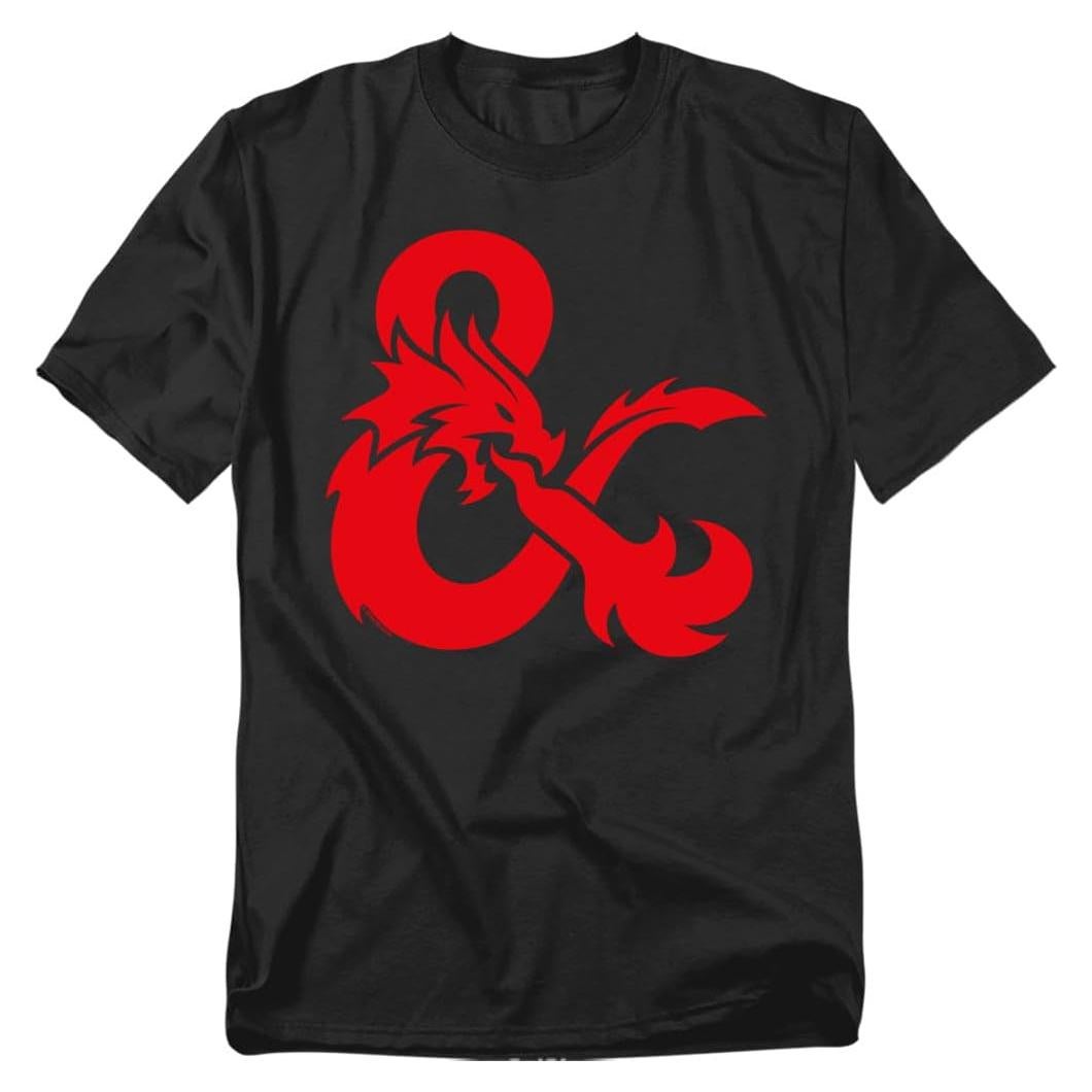 Camiseta Unisex Dungeons & Dragons Logo Ampersand - Negro