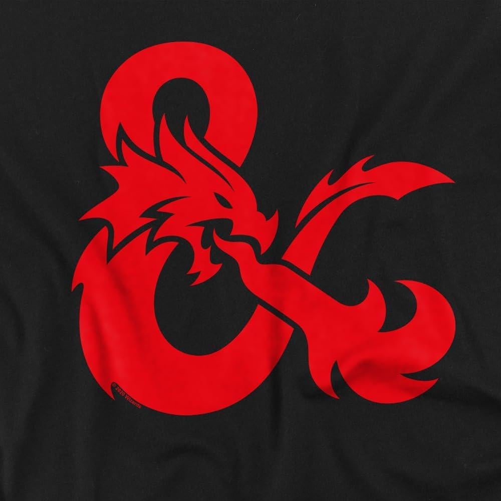 Camiseta Unisex Dungeons & Dragons Logo Ampersand - Negro