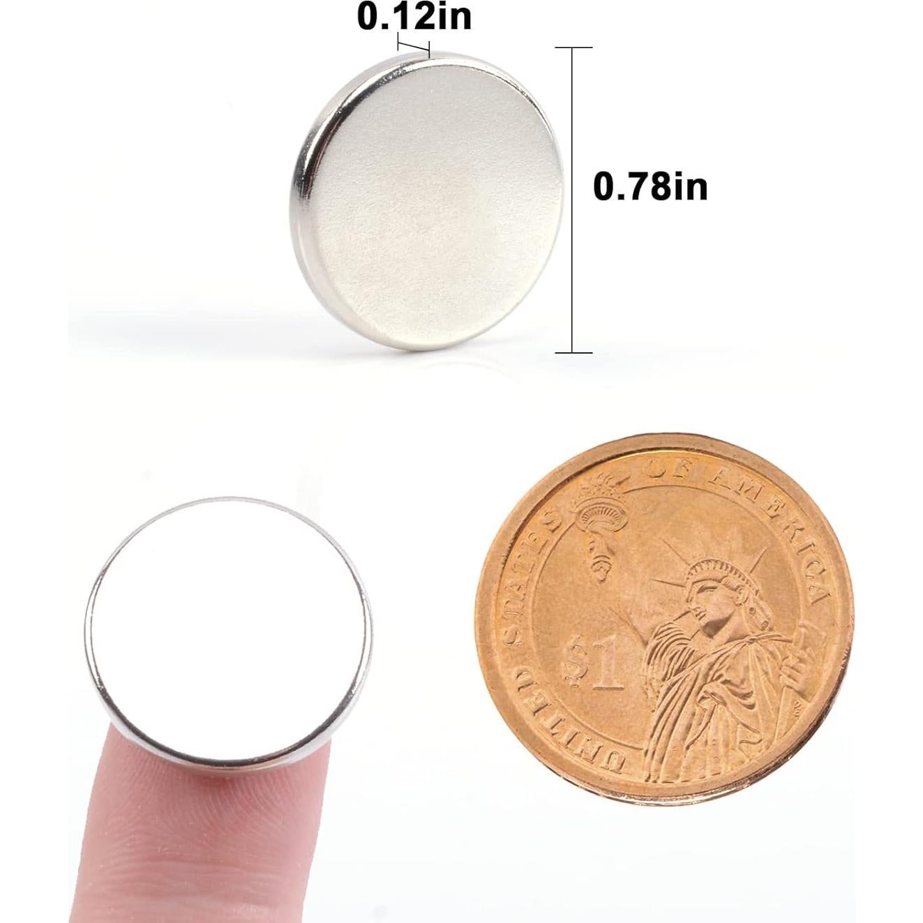 Imanes de Neodimio MIN CI 30 Pcs 20x3mm para Manualidades