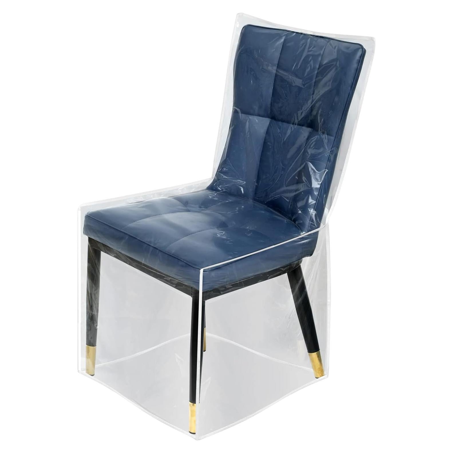 Funda de Silla SIWUTIAO Pack de 6 PVC Transparente Impermeable