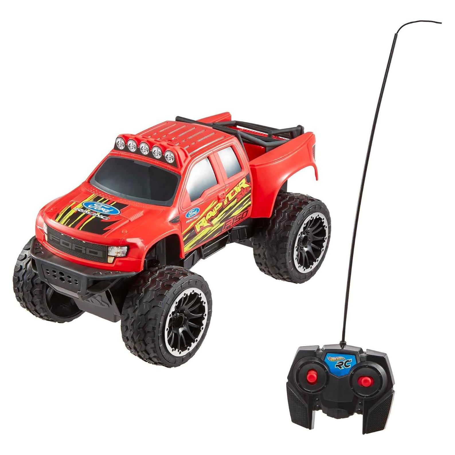 Camión RC Hot Wheels Ford F-150 Rojo 11.4x27.9cm 1.36kg